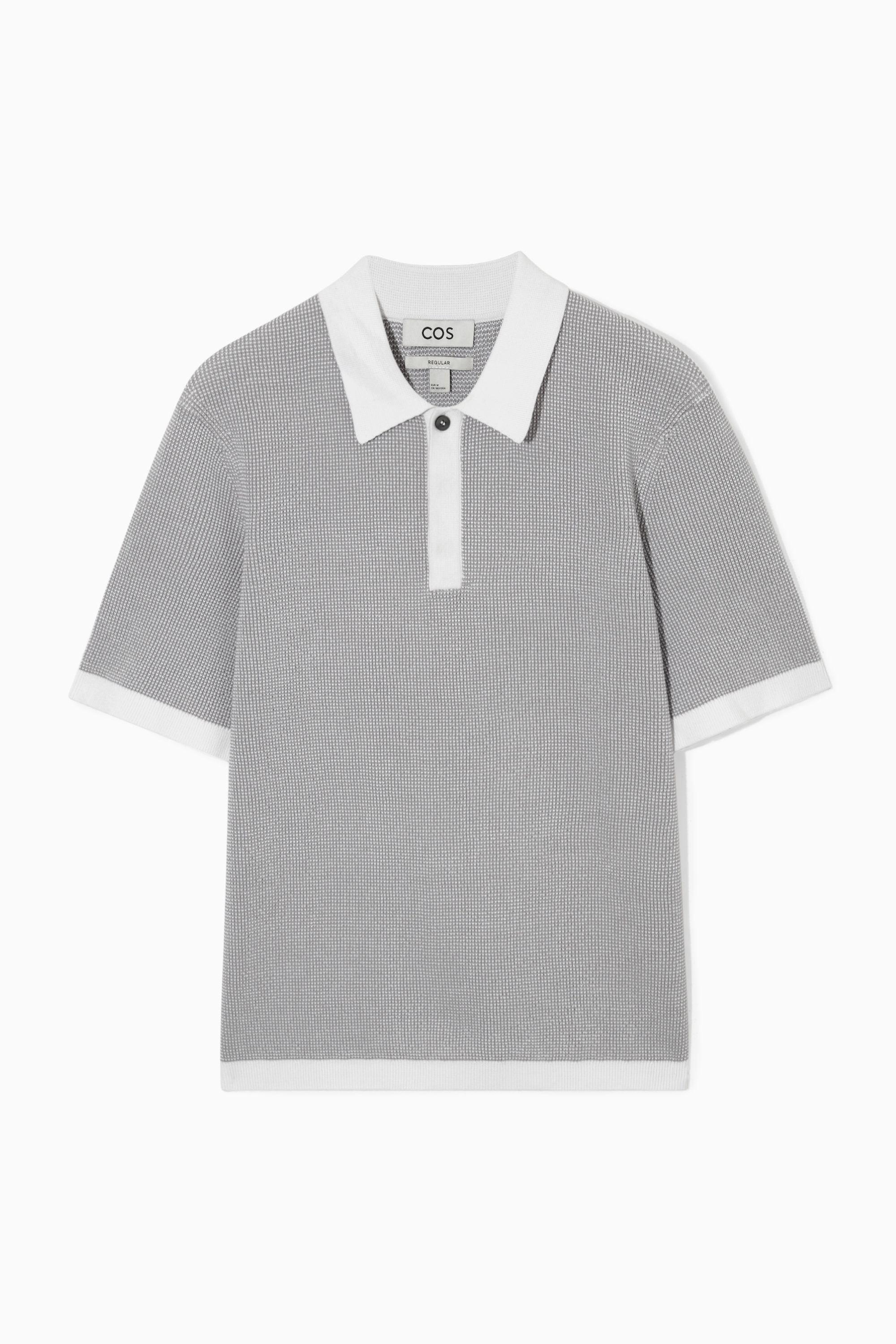 【値下げ】Gajess Kanon Logo Polo Knit ネイビー 36 値下げ】Gajess Kanon Logo Polo Knit ネイビー 36