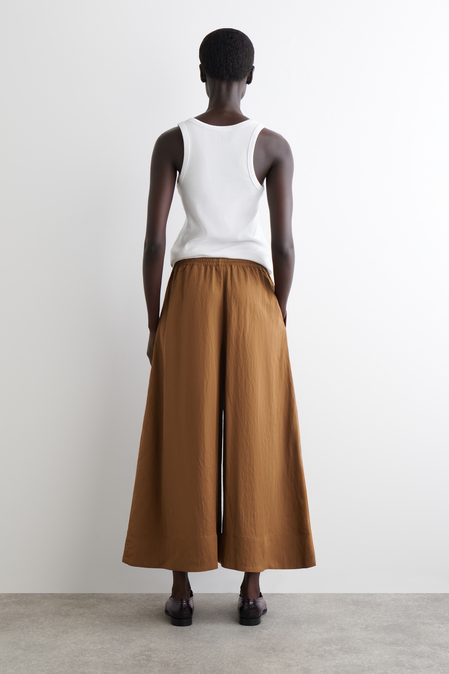 JUPE-CULOTTE VOLUMINEUSE - BRUN - 5