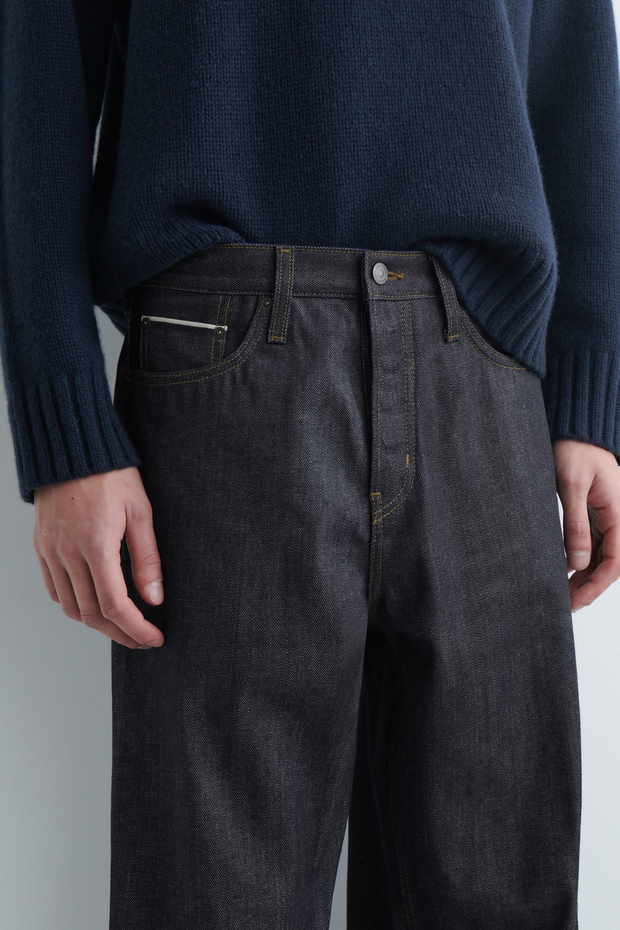 RIDER RAW SELVEDGE STRAIGHT-LEG JEANS