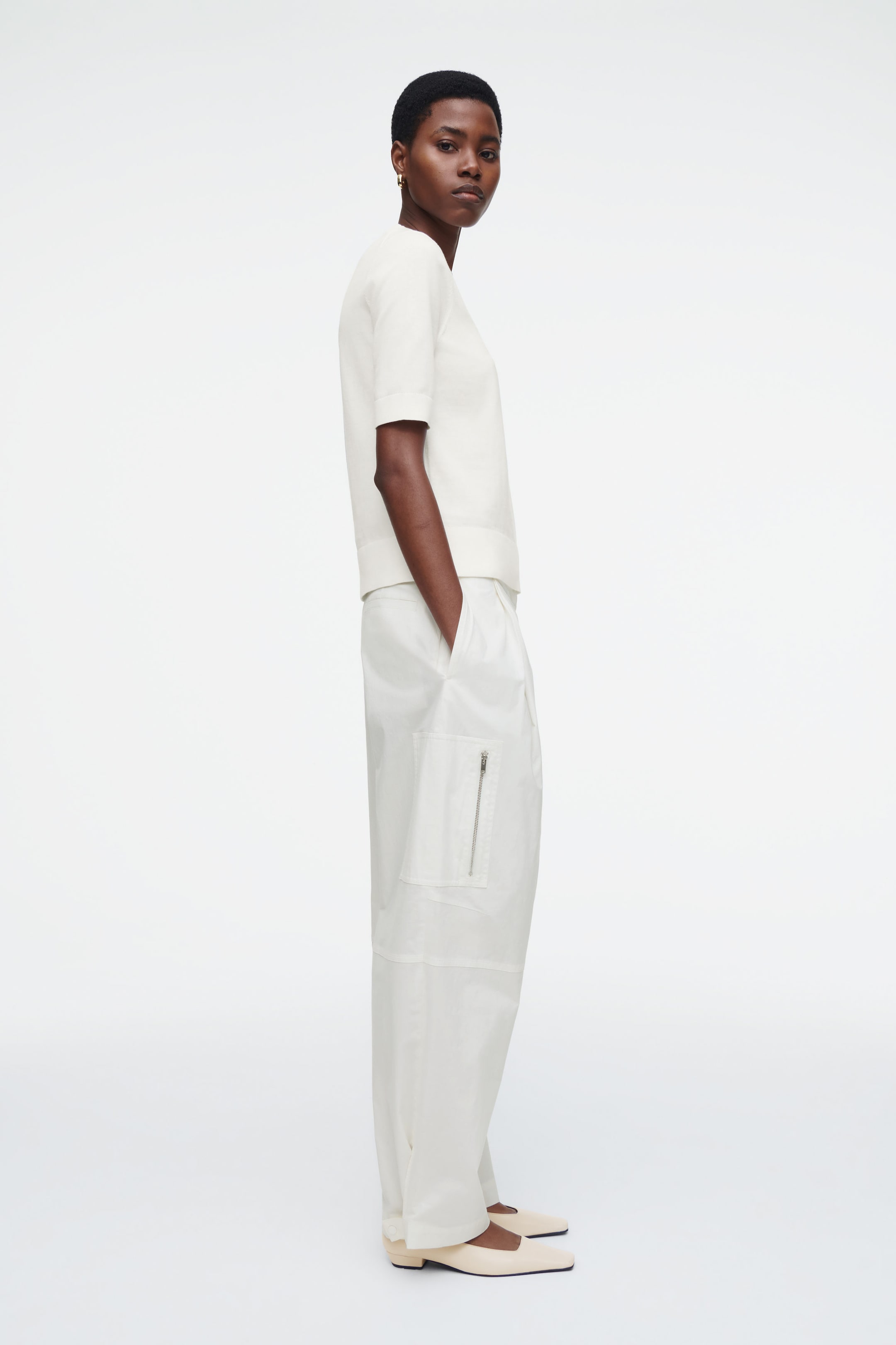 T-SHIRT REGULAR EN MAILLE