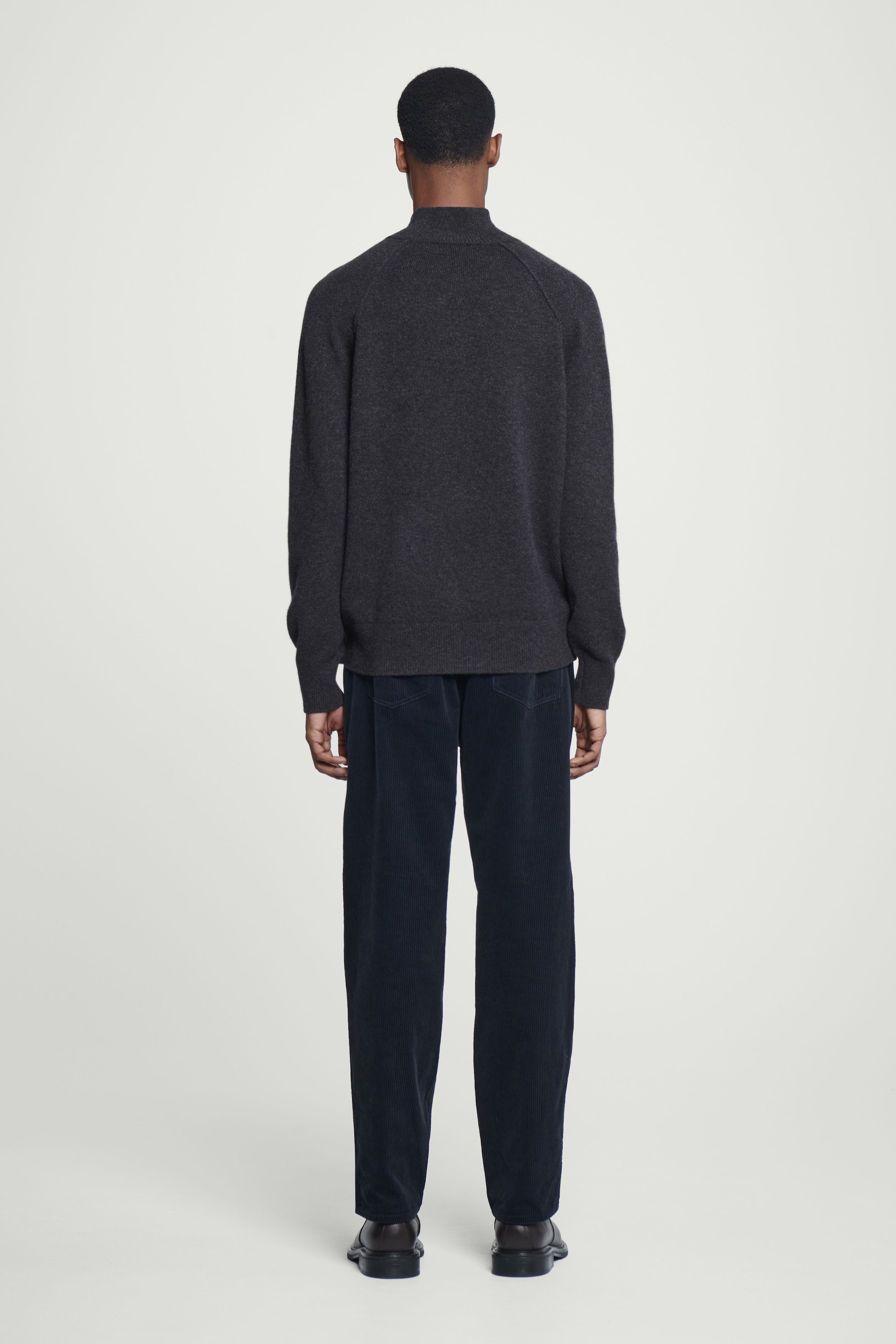 PURE CASHMERE FUNNEL-NECK JUMPER