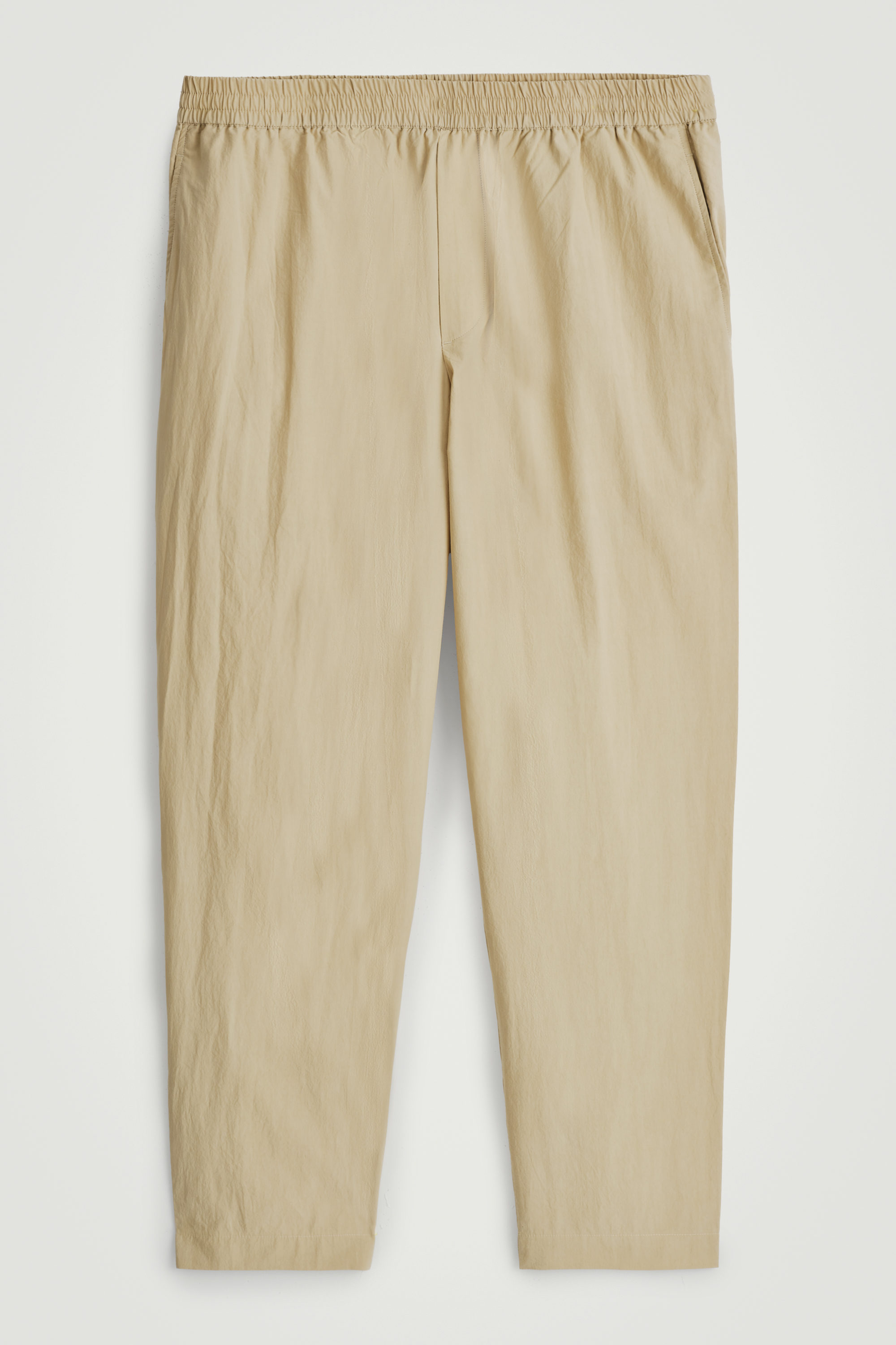 HYOD HYD546DS TAPEREDPANTS BEIGE 30サイズ ELASTICATED COTTON TAPERED TROUSERS - BEIGE | COS
