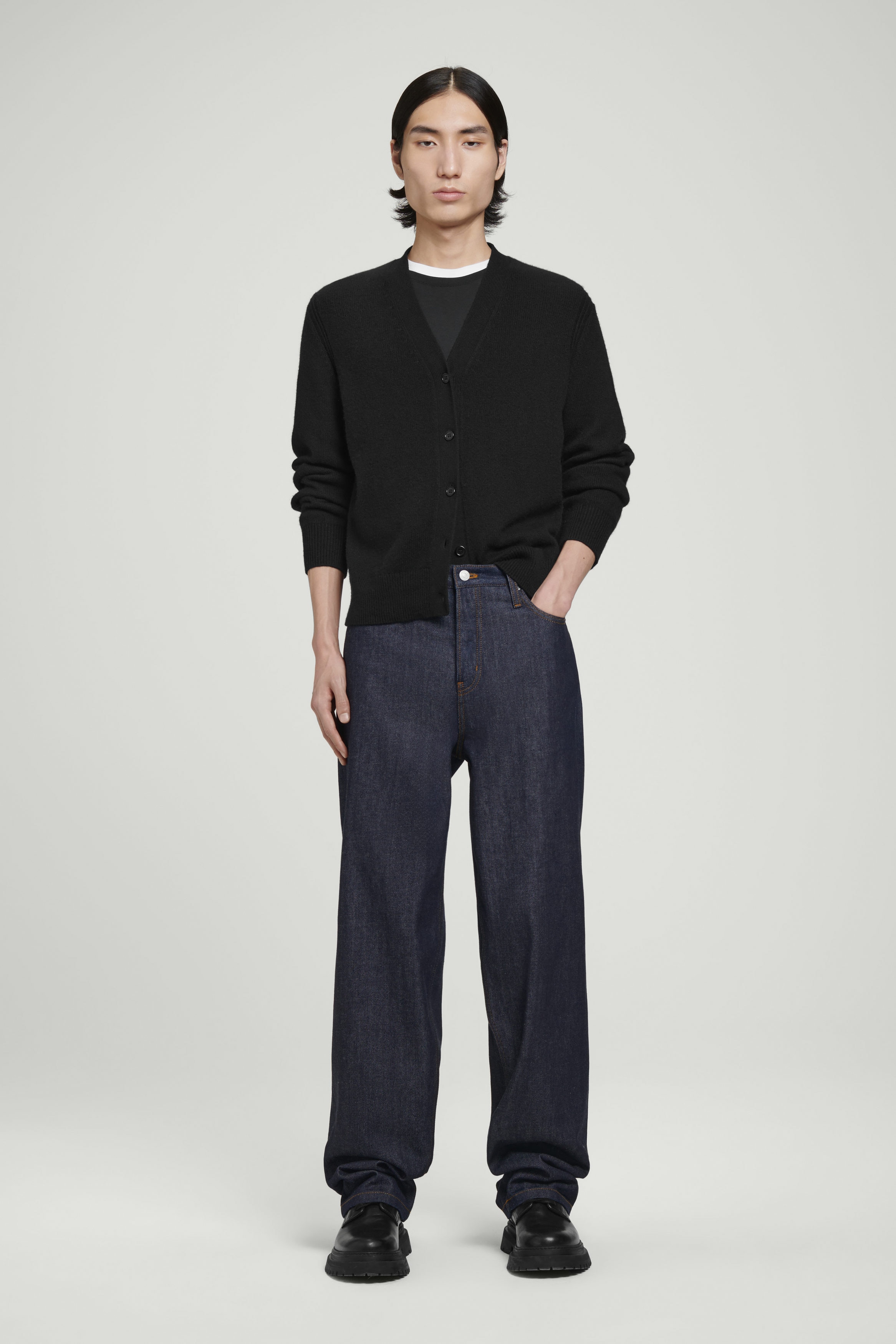 RIDER SELVEDGE STRAIGHT-LEG JEANS - RAW INDIGO | COS