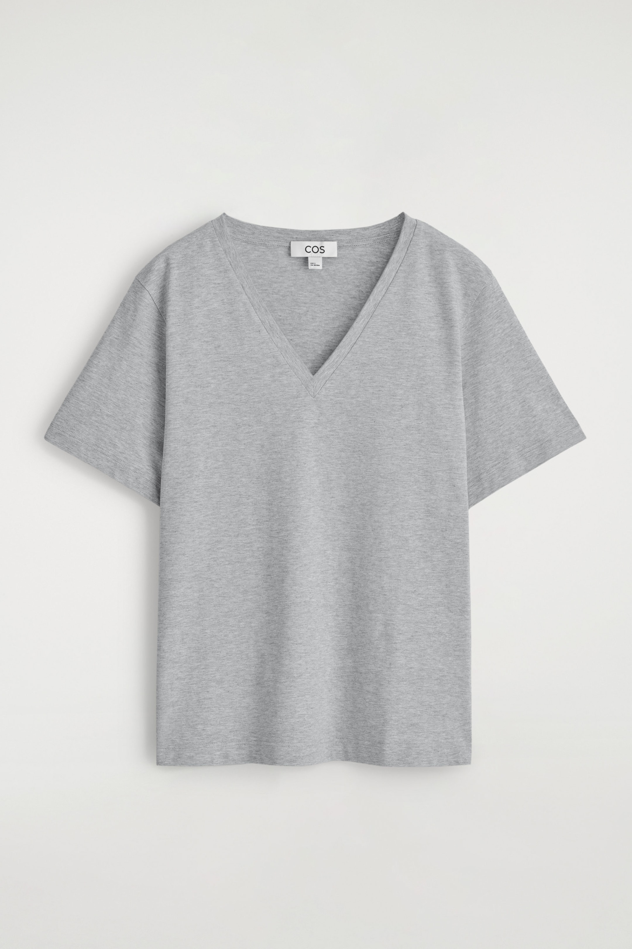 V-NECK COTTON T-SHIRT
