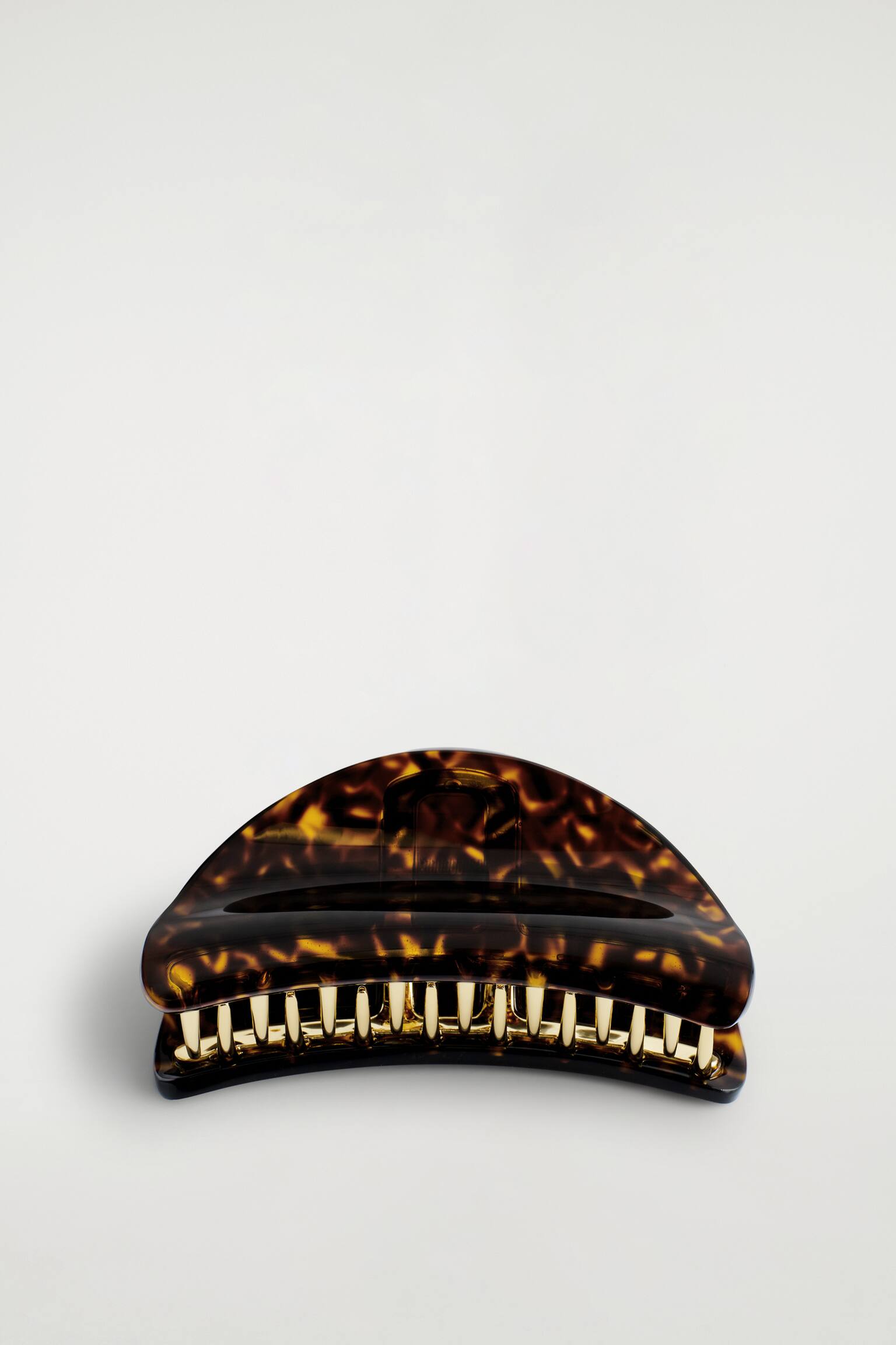 ZAHNUTÁ VLÁSKOVÁ SVORKA - HNĚDÁ / ŽELVOVINA/Máslově žlutá - 2