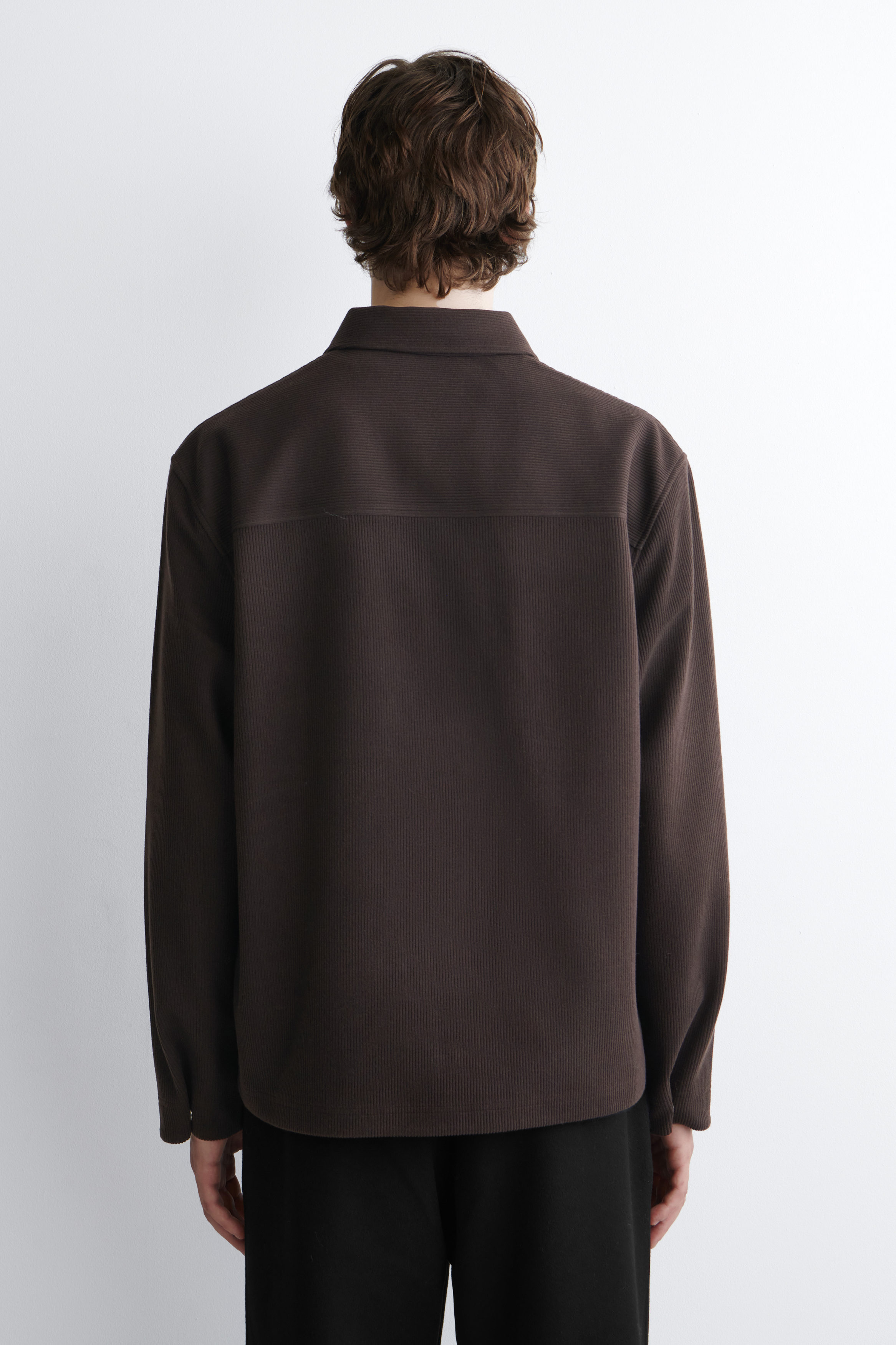 トップス Super130's WOOL CORDUROY SHIRTS cornier 20SH27BROWN.png?v=1725174144