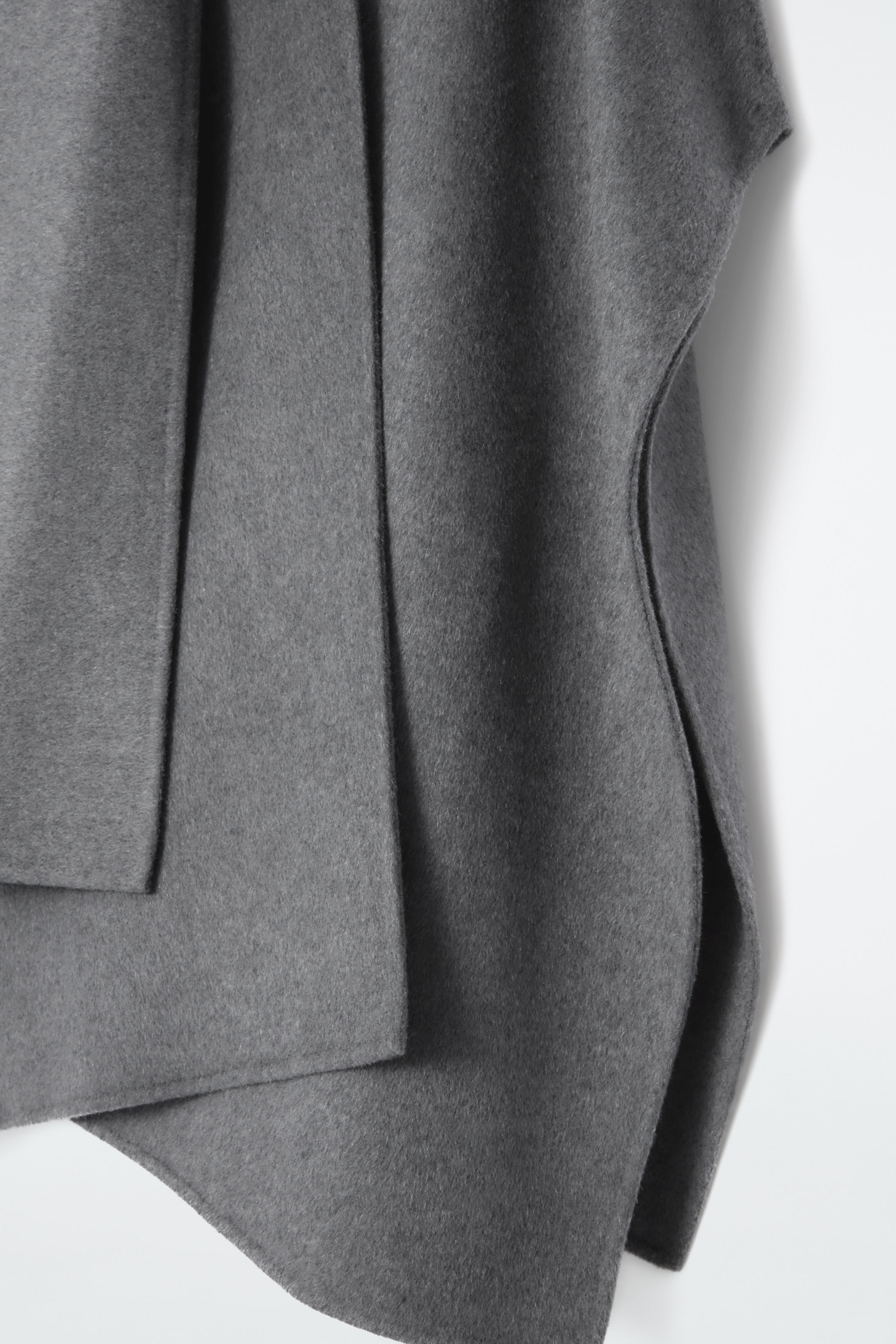ジャケット THE GARMENT Grey wool-blend cape WOOL-BLEND CAPE - GREY | COS