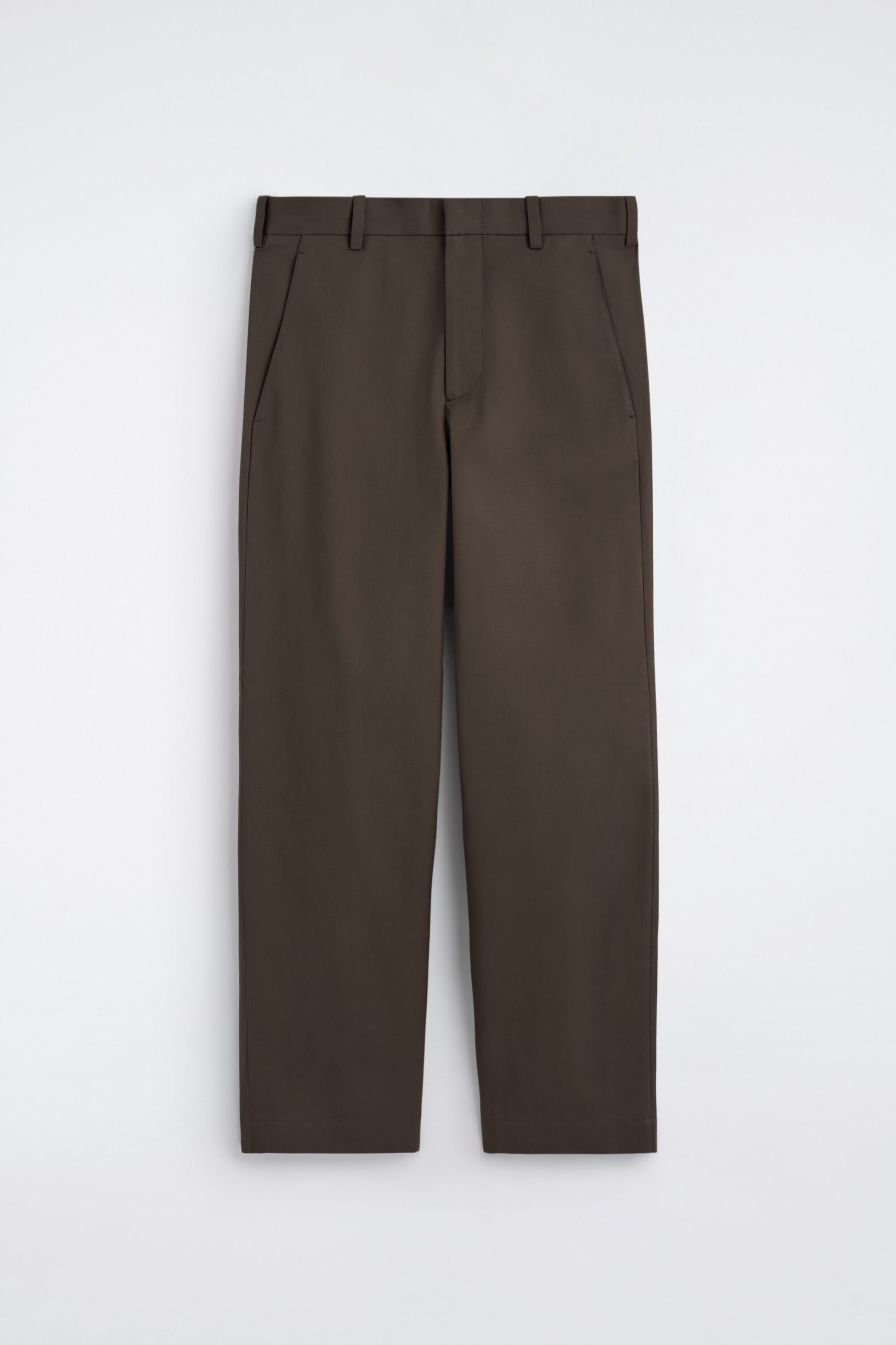 COTTON WIDE-LEG PANTS