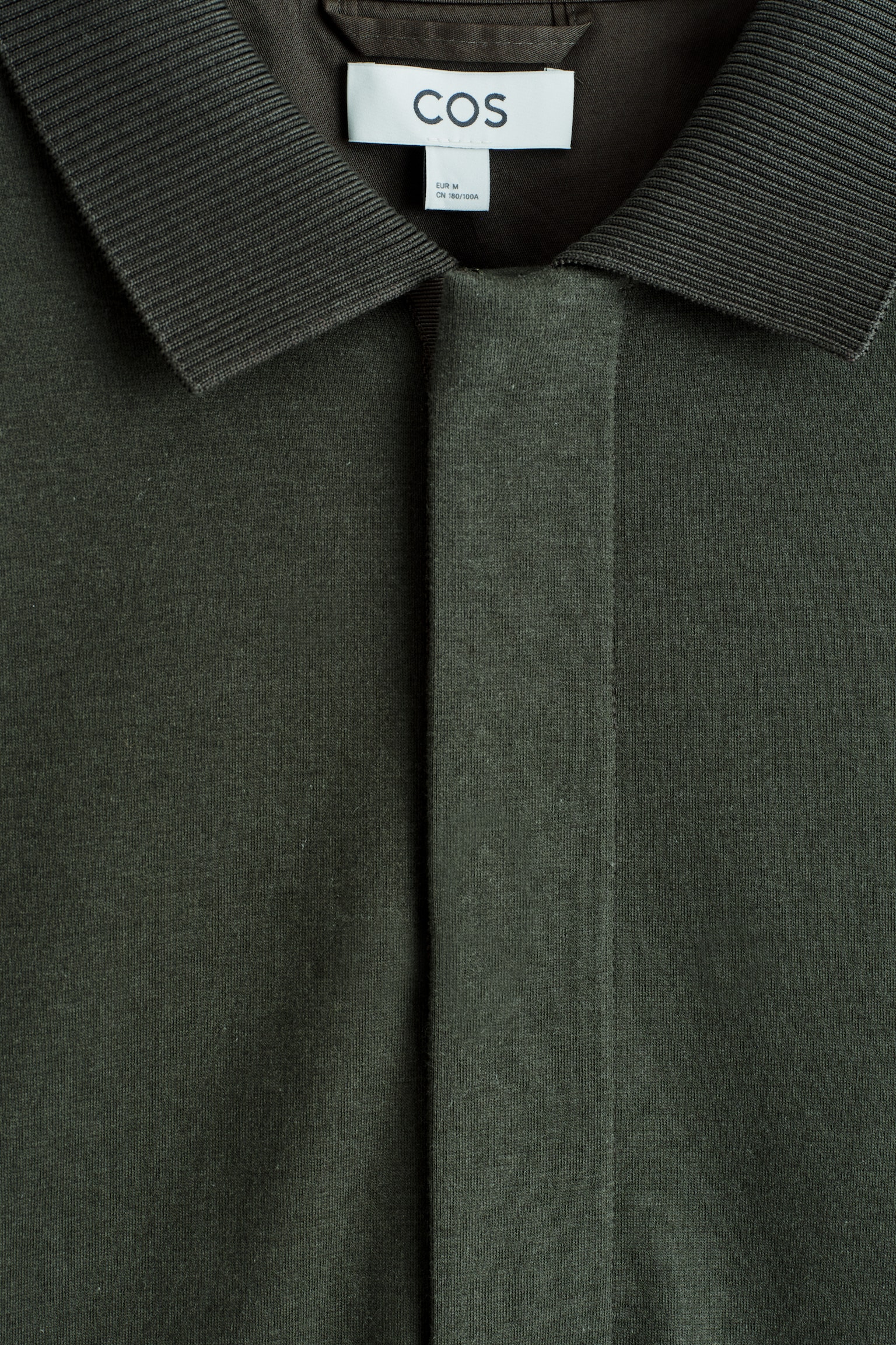 VESTE HARRINGTON EN MAILLE - VERT FONCÉ - 6