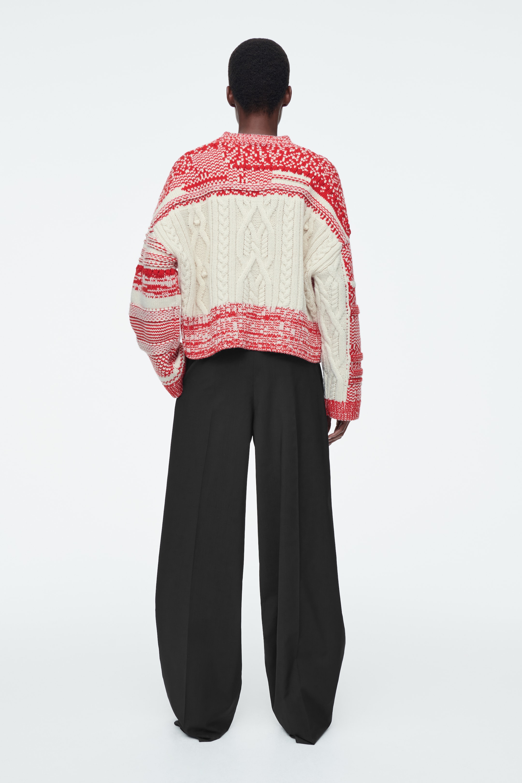 Grösseres Bild ansehen: FAIR-ISLE-PULLOVER AUS WOLL-KASCHMIR-MIX - ROT/CREME - DAMEN | H&M CH 5