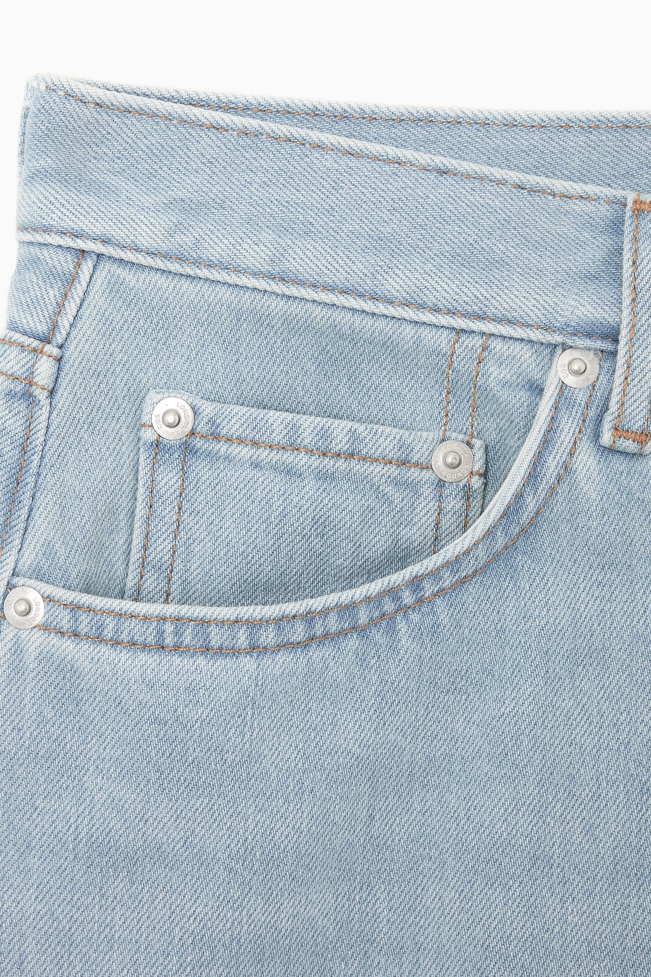 FRAYED LONGLINE DENIM SHORTS