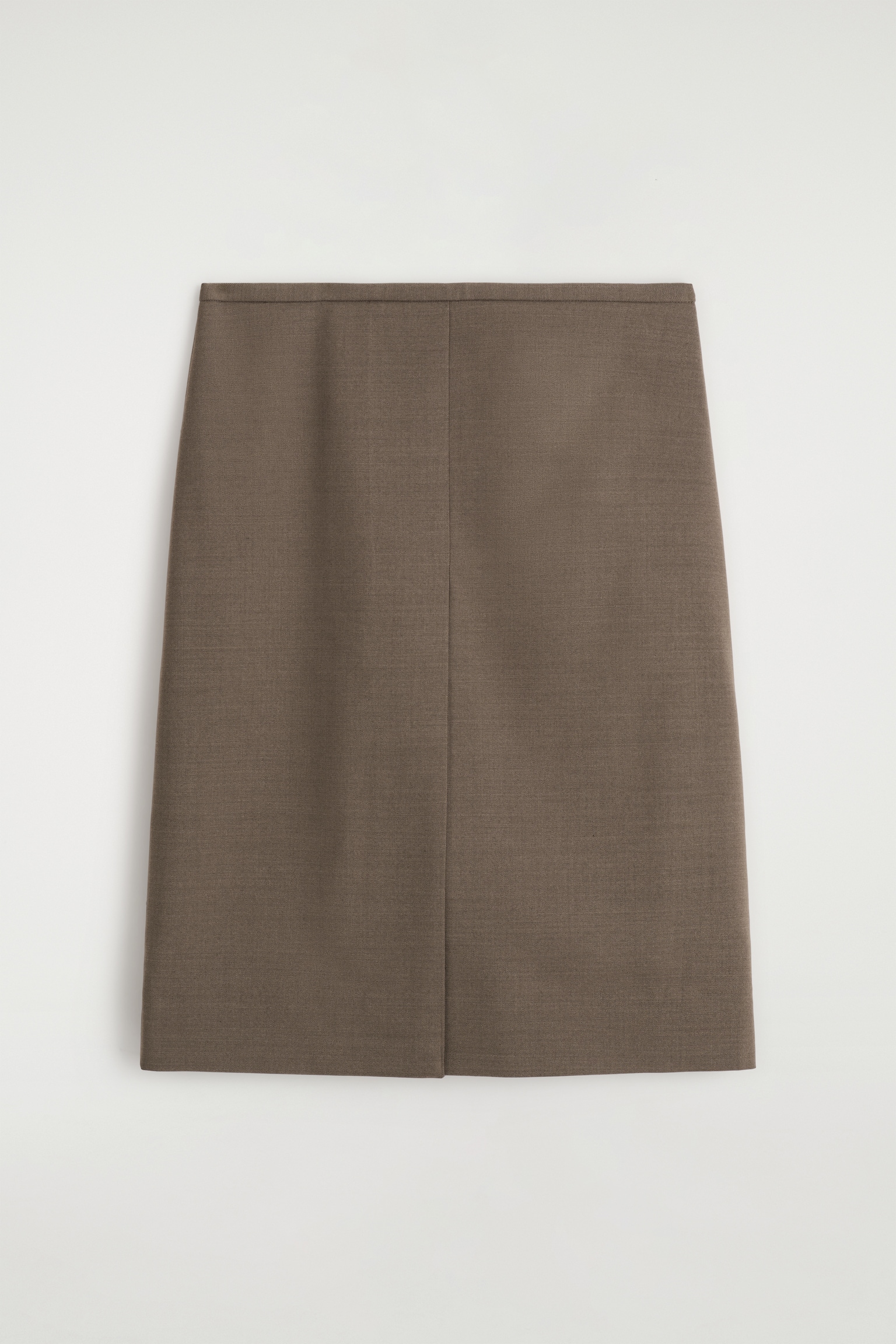 GONNA A TUBINO IN LANA MERINO - MARRONE - 2
