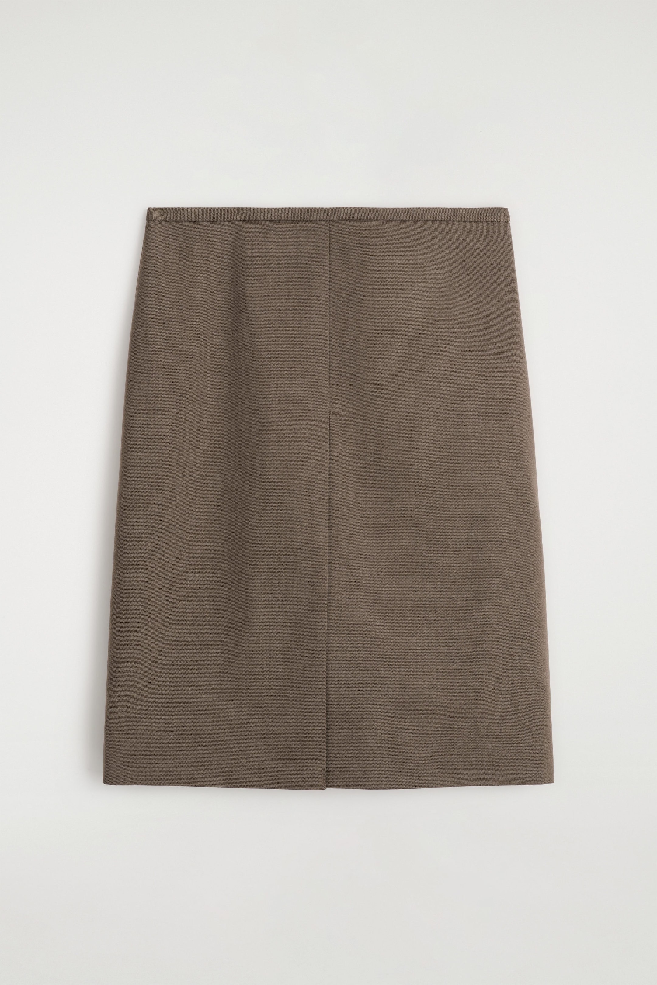 MERINO WOOL-BLEND PENCIL SKIRT