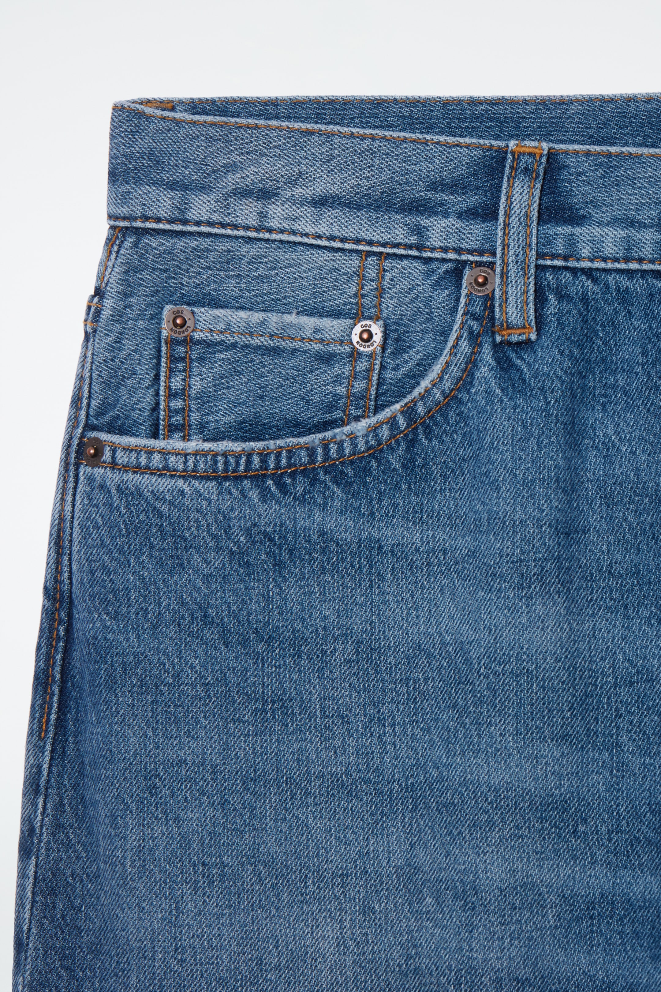 View larger image: FACADE STRAIGHT-LEG JEANS - BLUE - Ladies | H&M GB 3