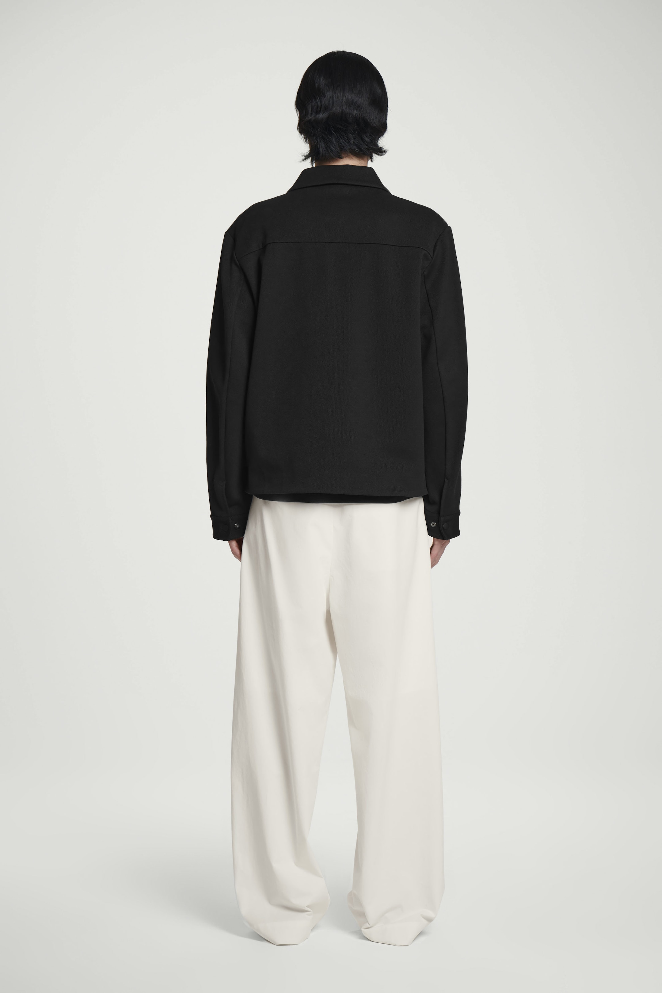 JERSEY-TWILL SHIRT JACKET