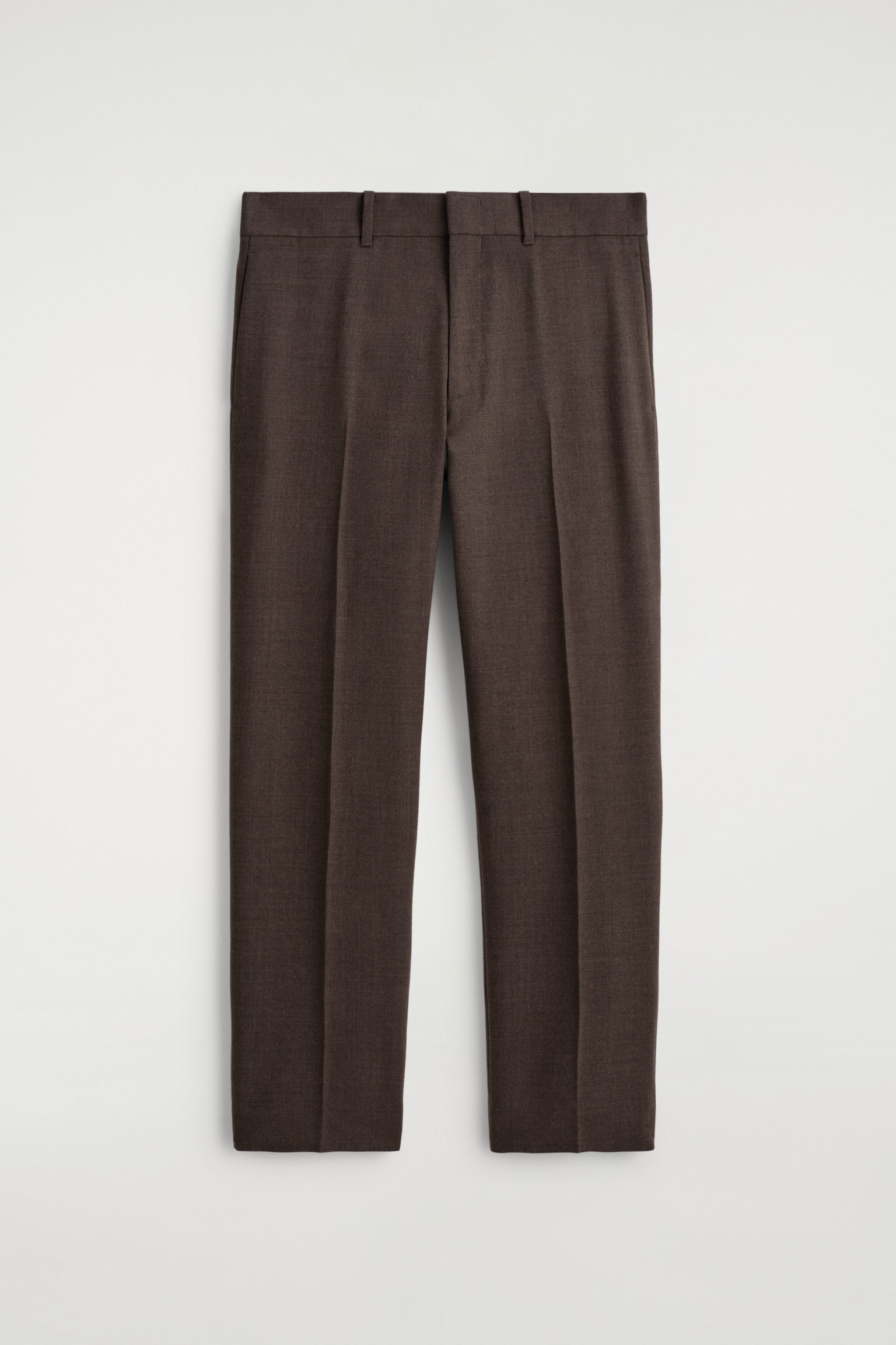 WOOL TAPERED TROUSERS
