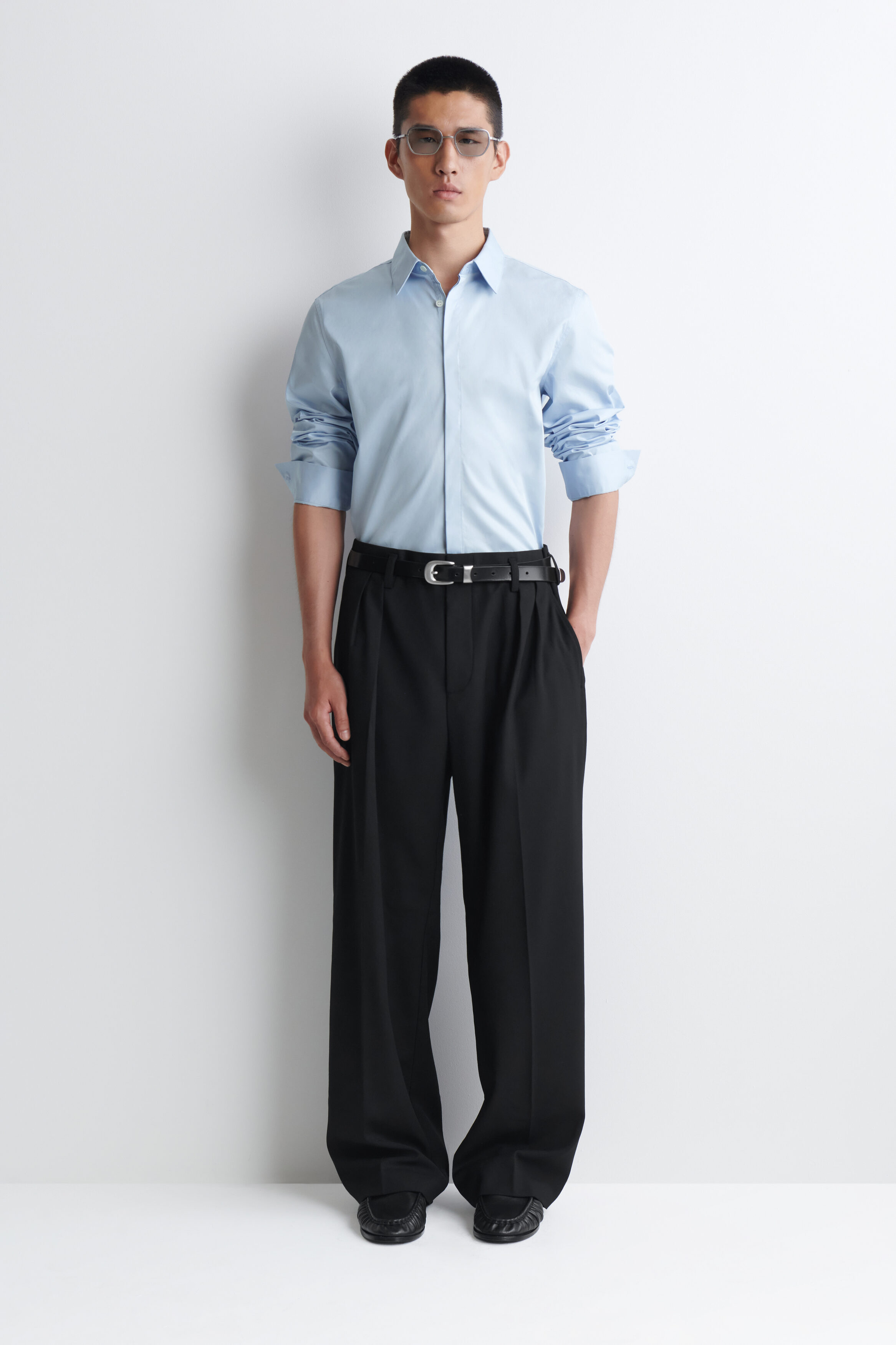 SLIM COTTON SHIRT - thumbnail 9