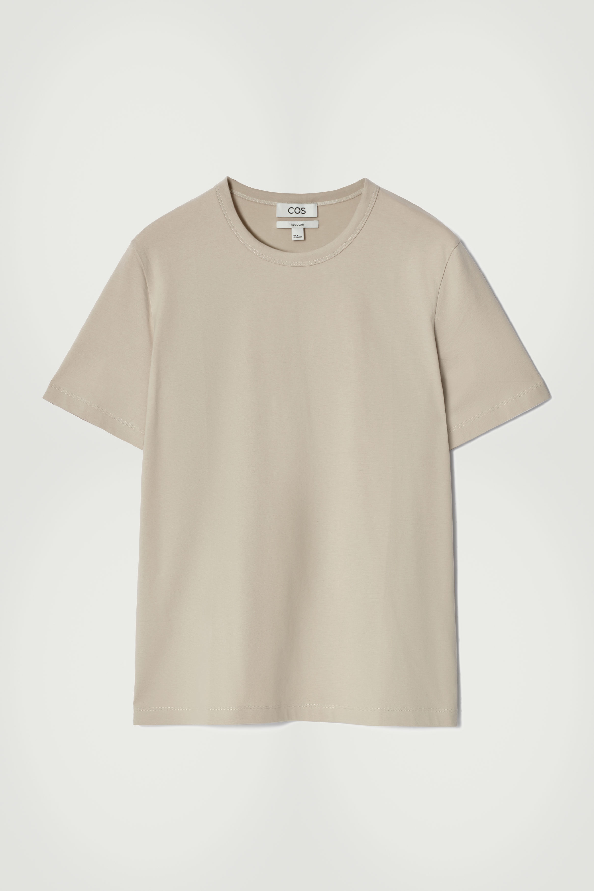 REGULAR BRUSHED-COTTON SHIRT - BEIGE | COS