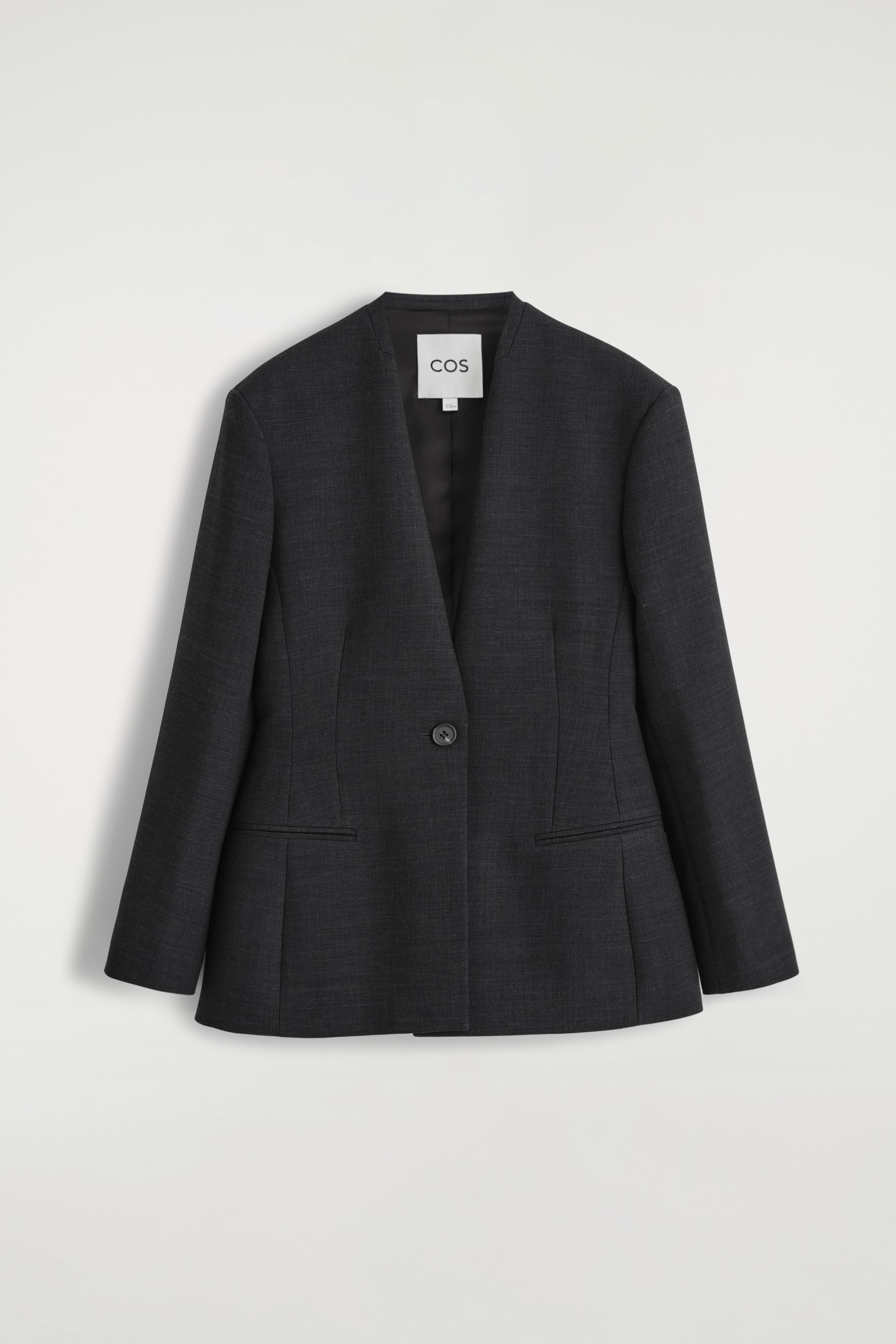 Visualizza immagine più grande: BLAZER AVVITATO SENZA COLLETTO - ANTRACITE - DONNA | H&M IT 6