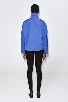 ZIP-UP BLOUSON SHIRT — BLUE 6