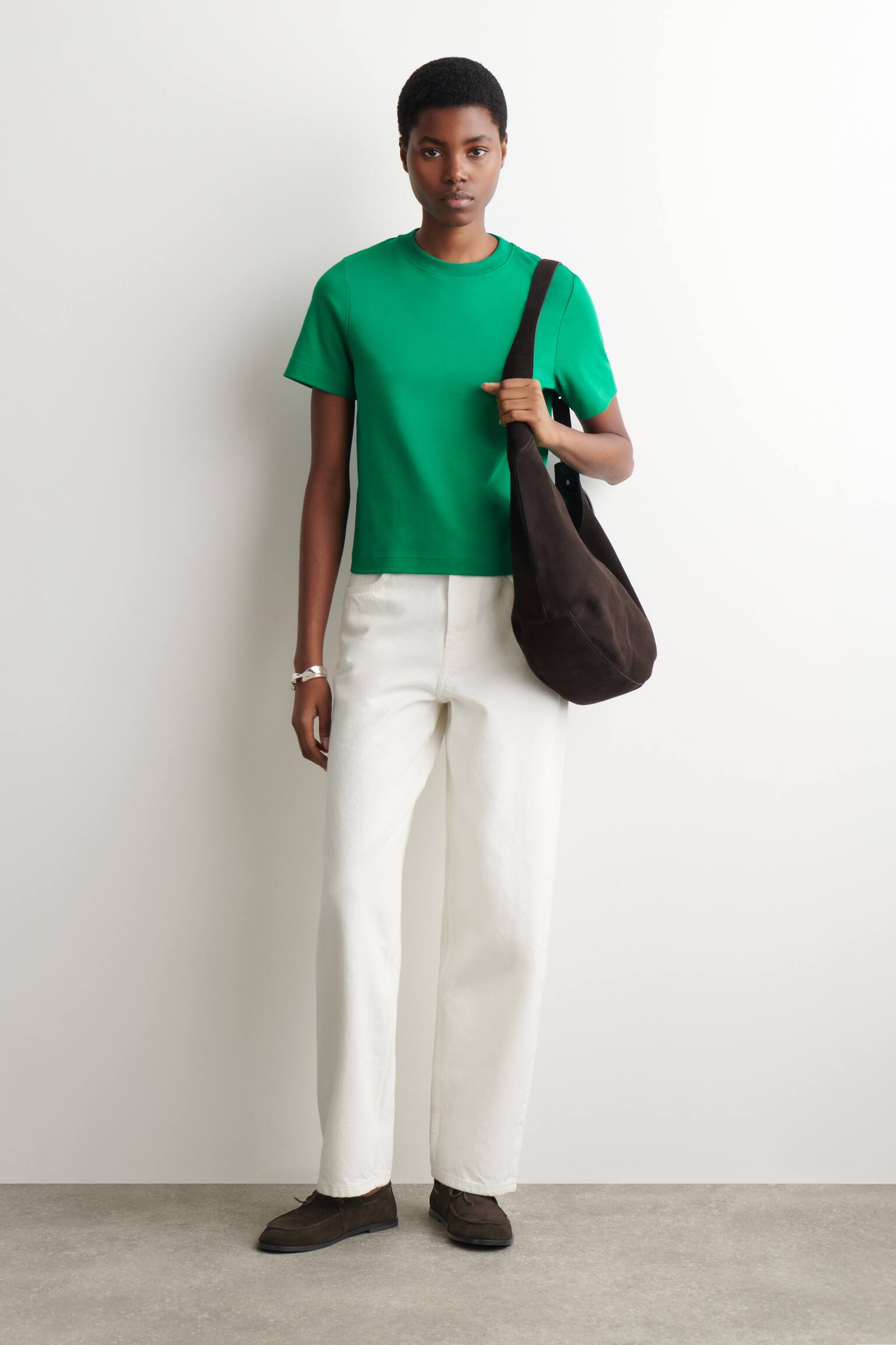 SCHLICHTES T-SHIRT - GRÜN/WEISS/SCHWARZ/NAVYBLAU/BEIGE MELIERT/DUNKELROT/BRAUN/BLAU/GESTREIFT/ROSA/BLAU/WEISS/GESTREIFT/KORNBLUMENBLAU - 3