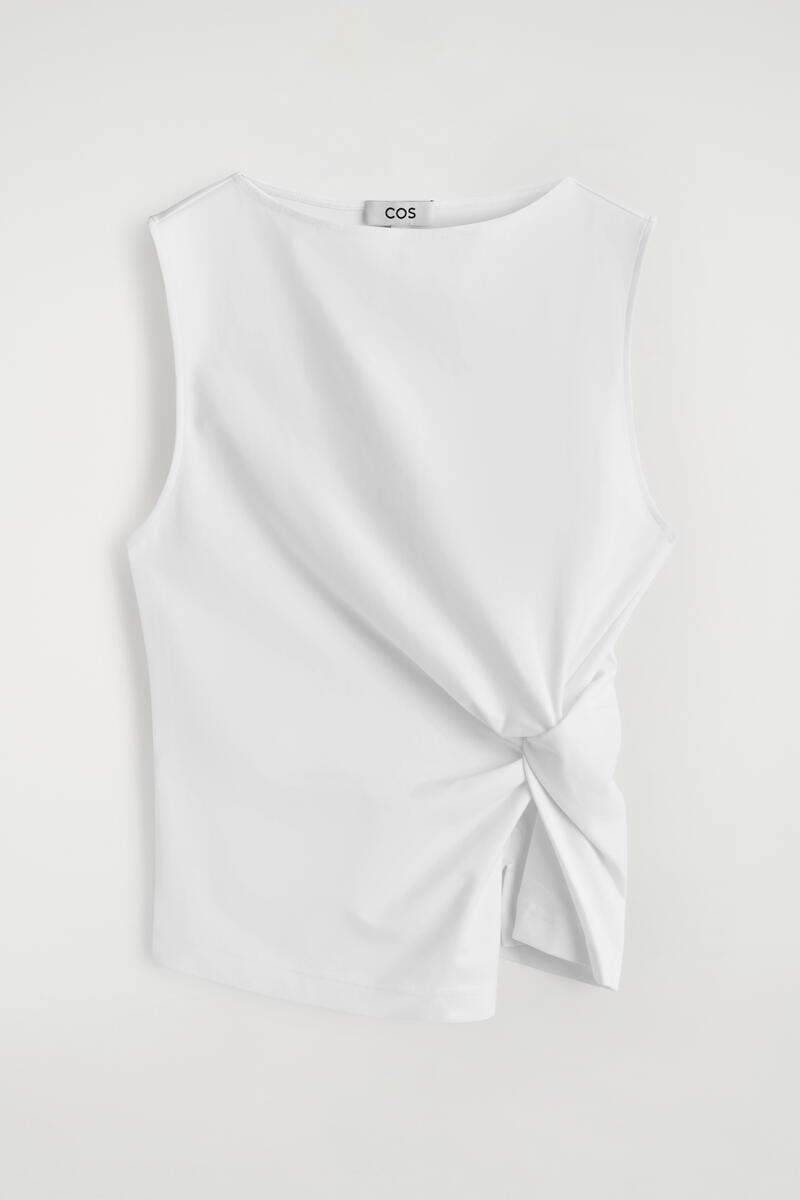 Twist-Detail Jersey Top
