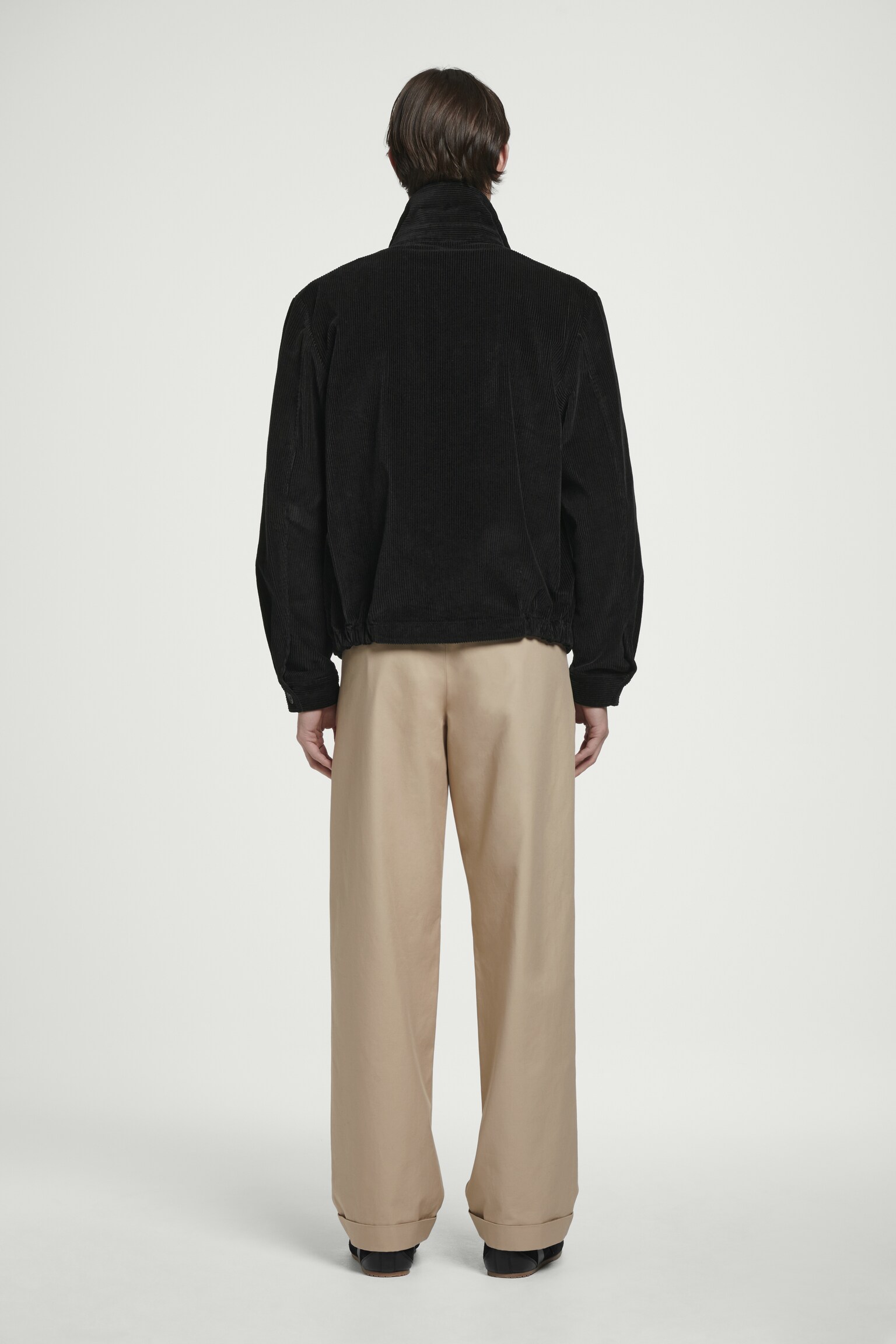 RELAXED COTTON-CORDUROY OVERSHIRT - BLACK - 6