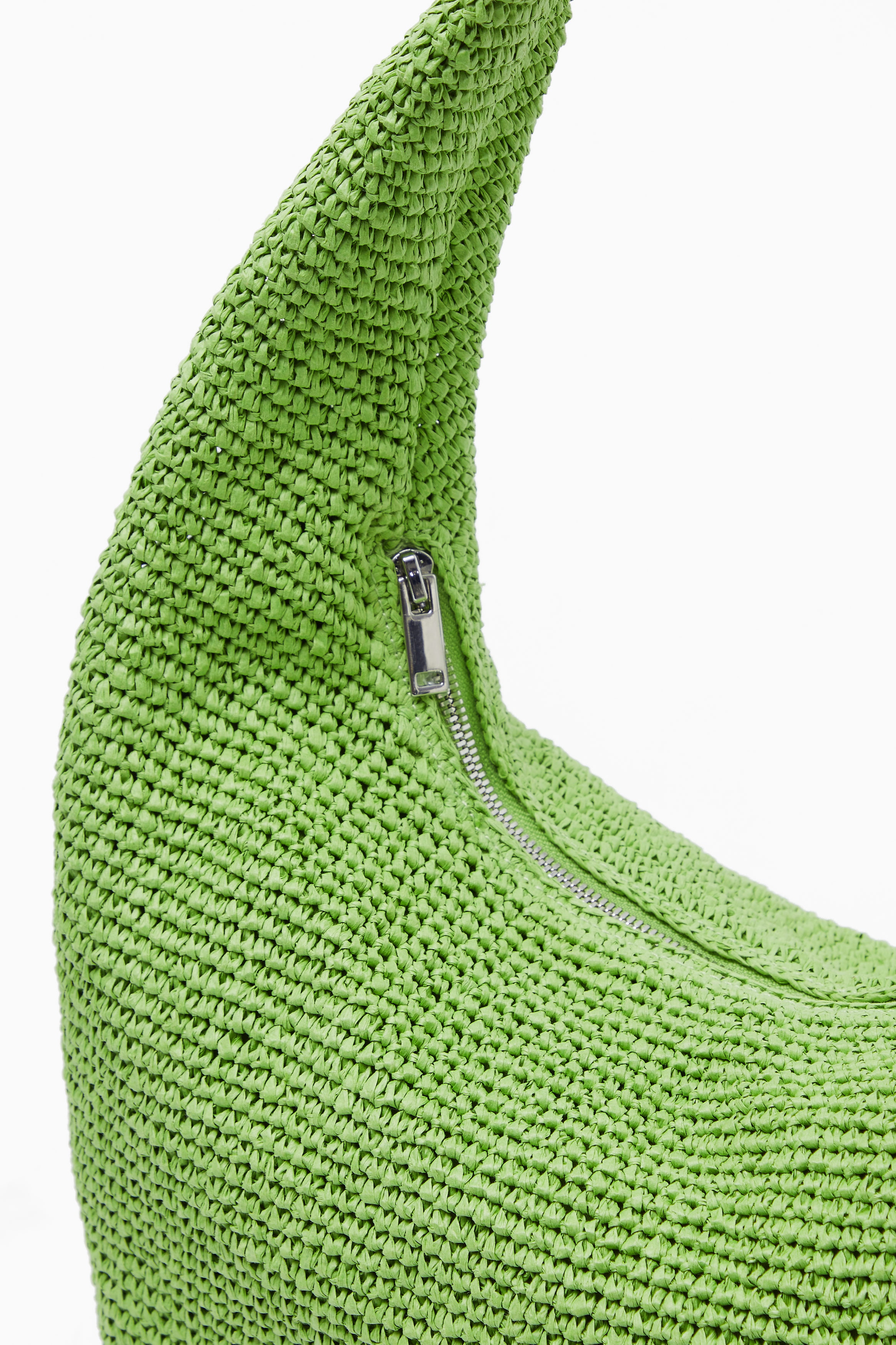 cos ミニスリングバッグ　グリーン MINI SLING BAG - RAFFIA - GREEN | COS