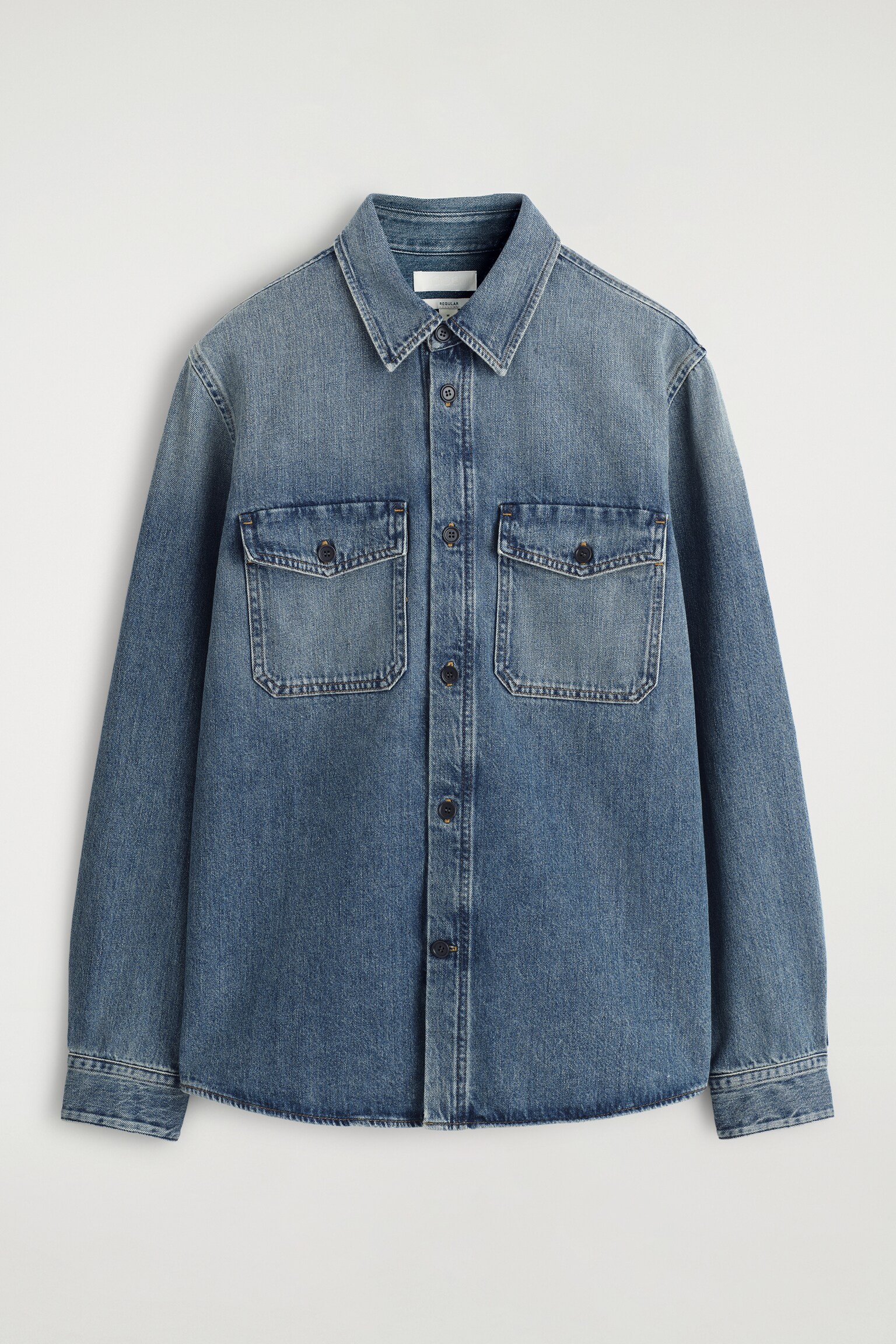 CHEMISE EN DENIM - BLEU DÉLAVÉ/BLEU FONCÉ - 2