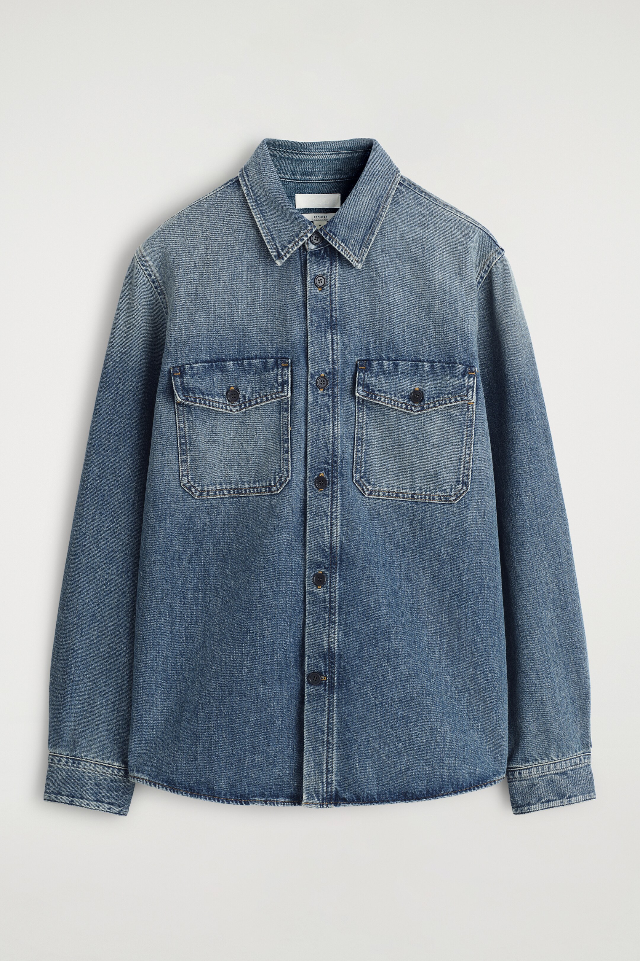 Agrandir l'image: CHEMISE EN DENIM - BLEU DÉLAVÉ - HOMME | H&M BE 6