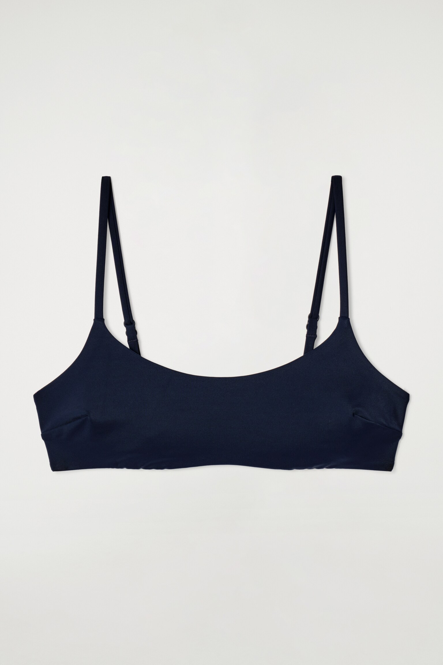 TOP DE BIKINI CON CUELLO REDONDO - AZUL MARINO/VERDE - 2