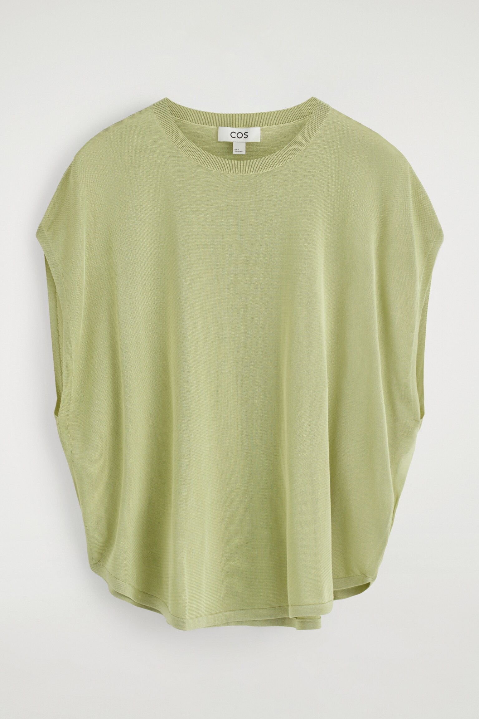 CAMISETA DE PUNTO DE CORTE CIRCULAR - VERDE CLARO/AZUL MARINO - 2