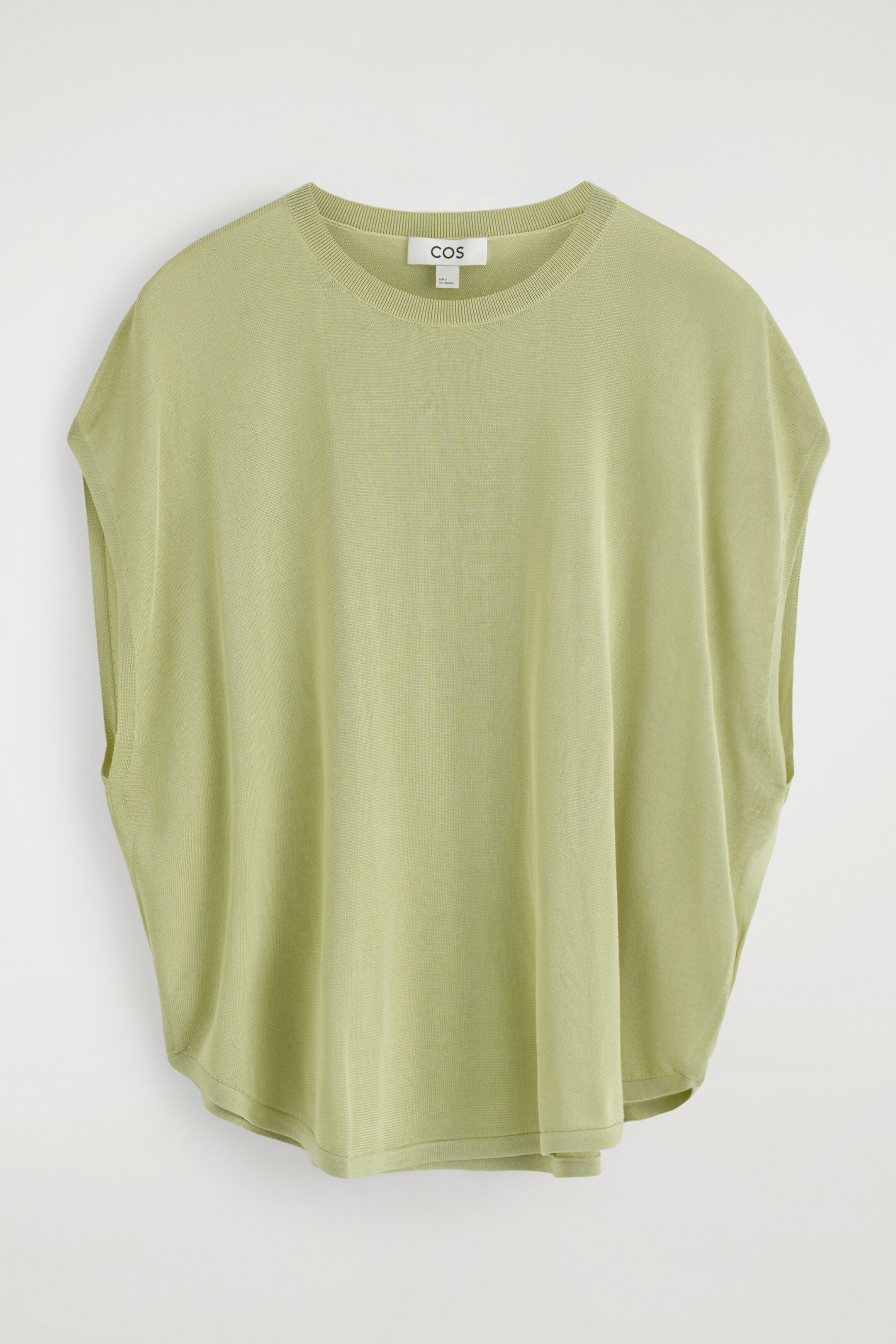 Agrandir l'image: T-SHIRT EN MAILLE OURLET CIRCULAIRE - VERT CLAIR - FEMME | H&M FR 6