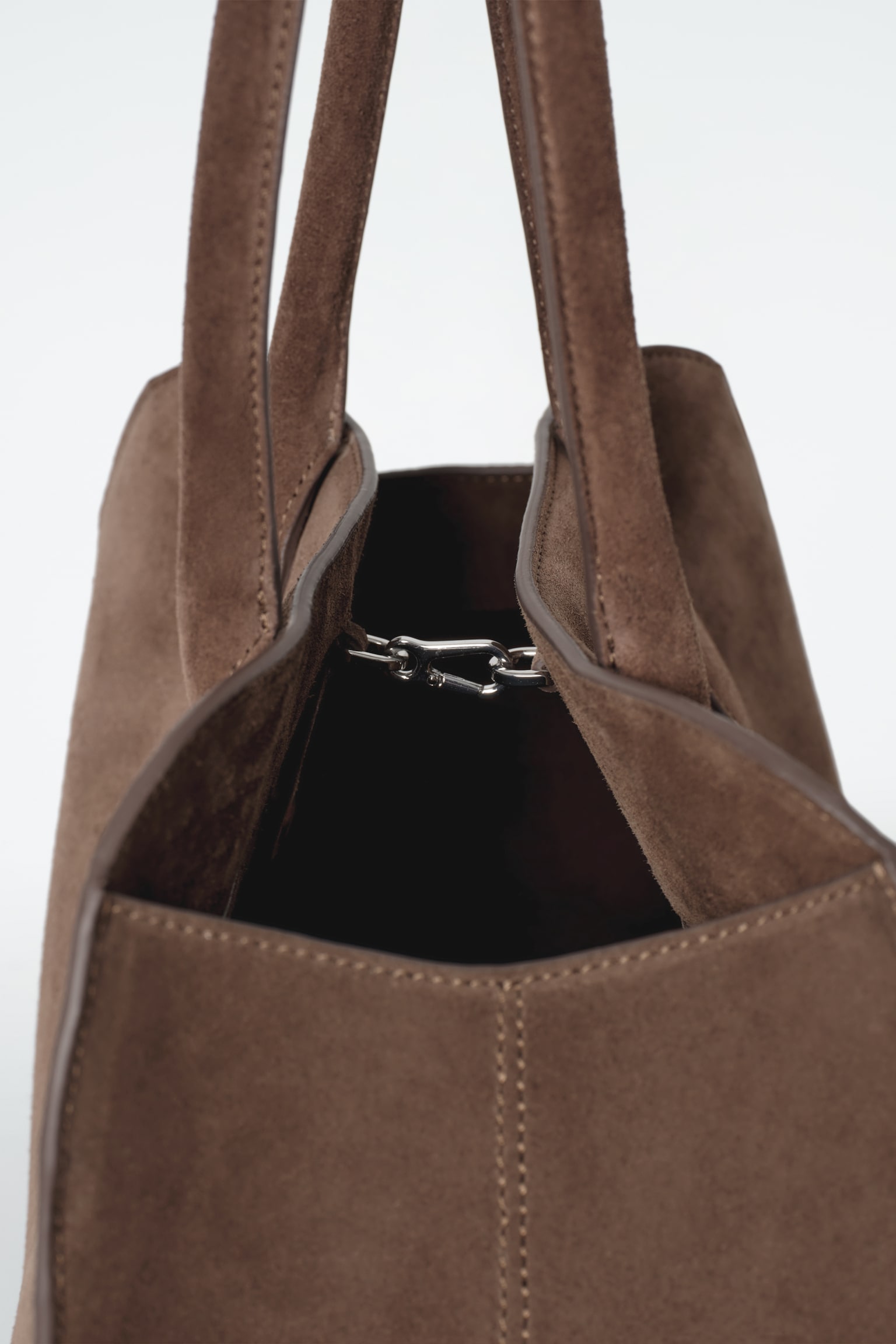BORSA DA BOWLING STUDIO PICCOLA IN PELLE - MARRONE - 3