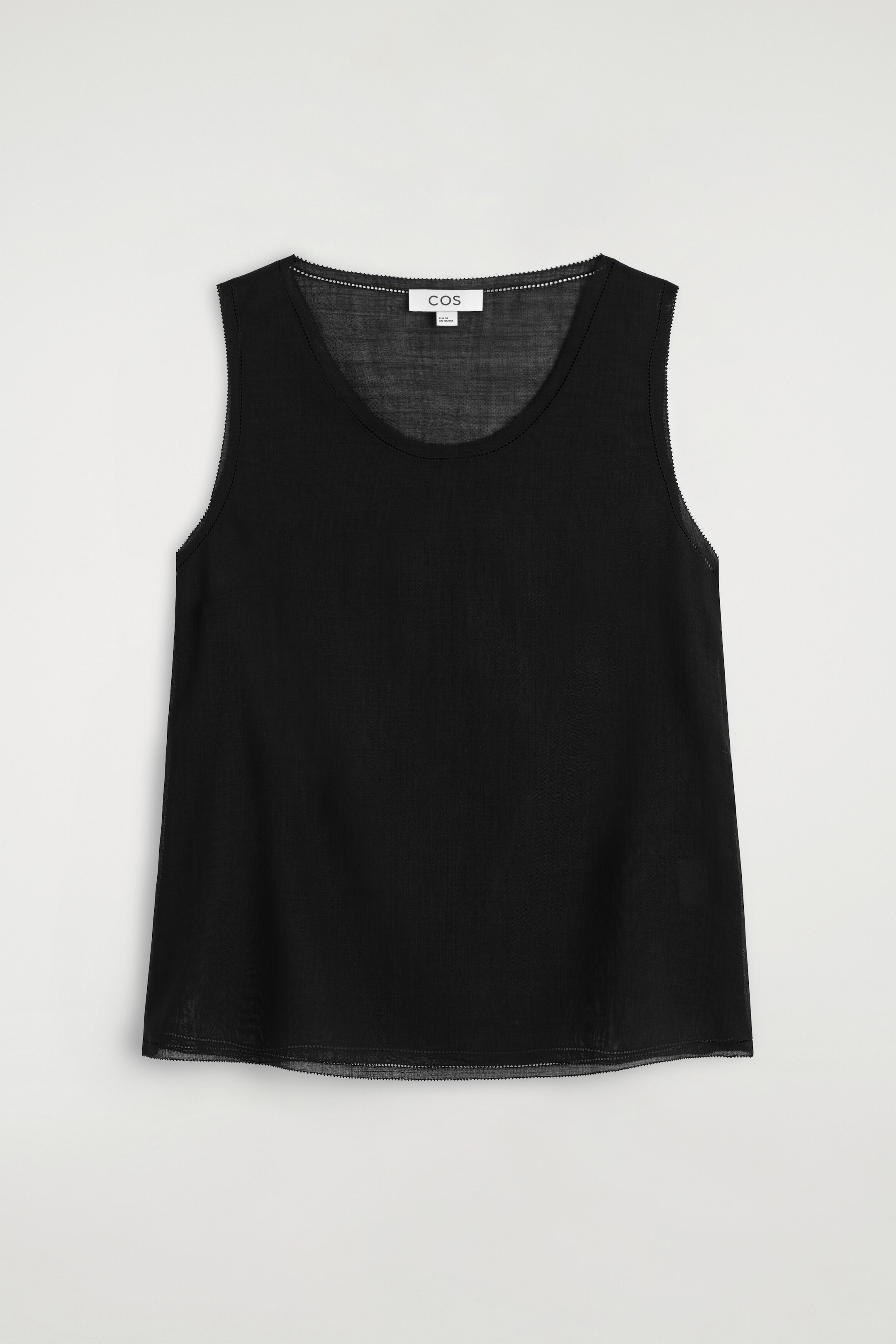 SEMI-SHEER LAYERED WOOL TOP