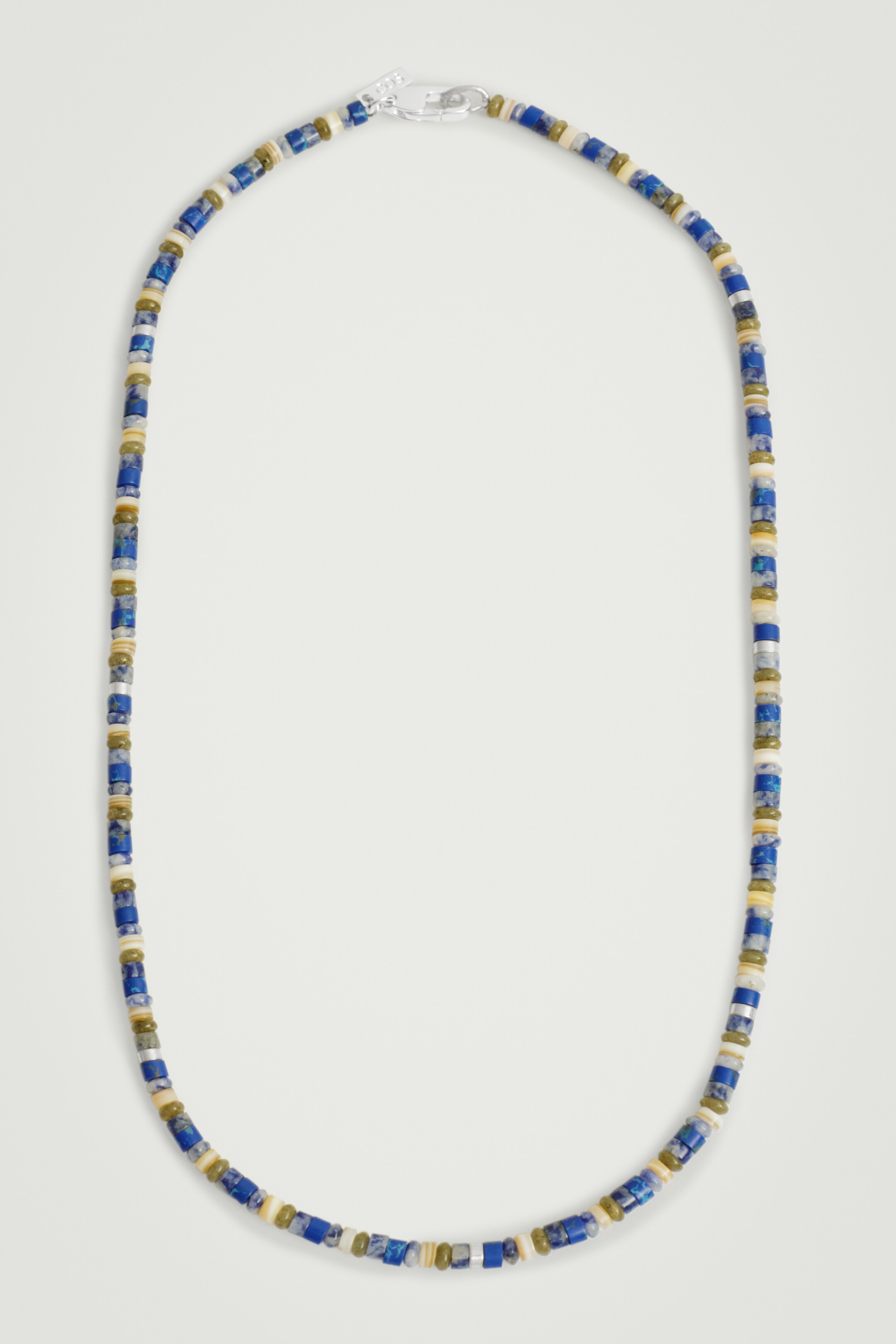 Ingrandisci l'immagine: SEMI-PRECIOUS BEADED NECKLACE - SILVER / BLUE / GREY - UOMO | H&M CH 2