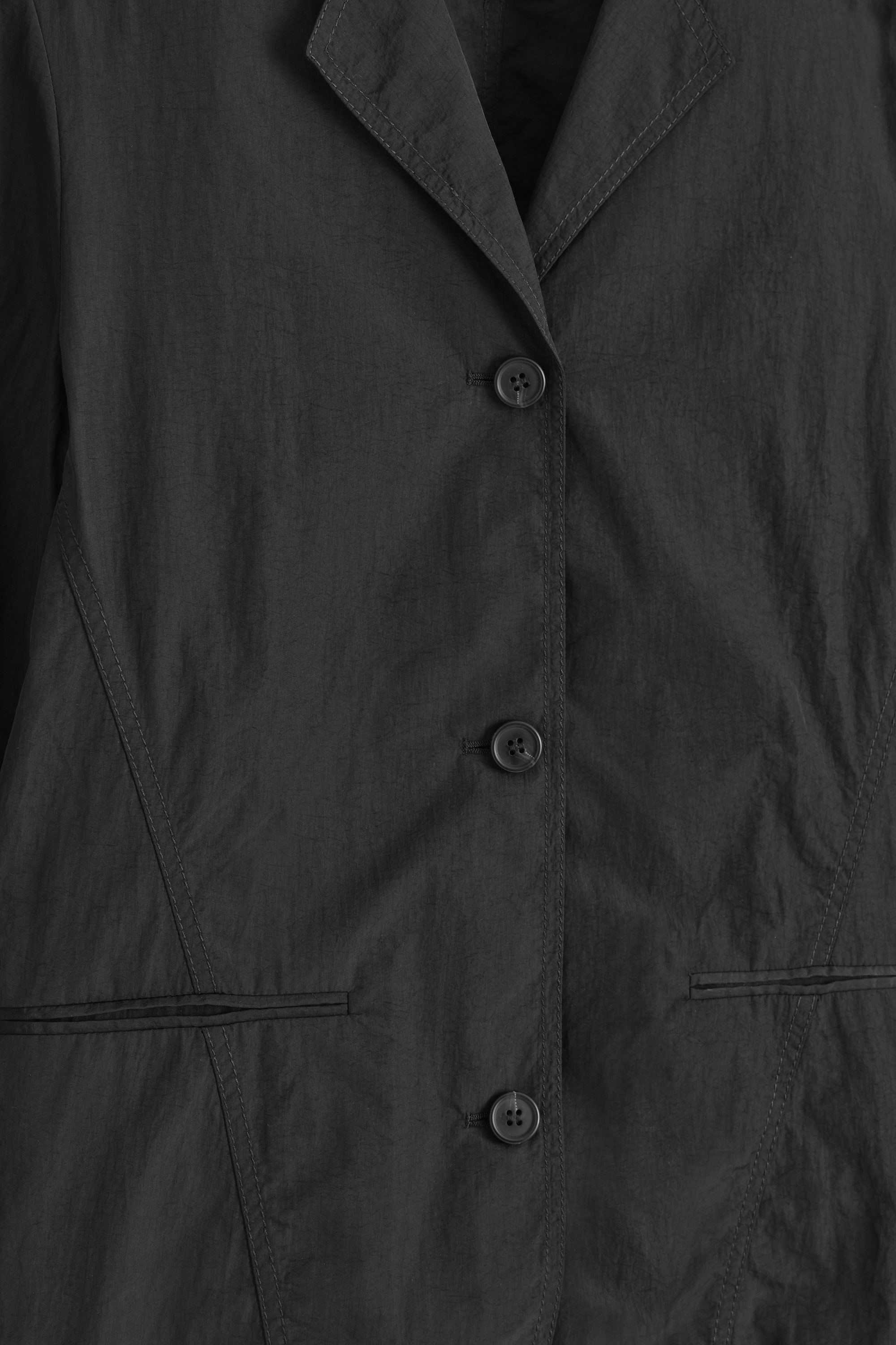小物 ovy Basic Nylon Bal Collar Coat (black) Basic Nylon Bal Collar Coat (black) | OVY