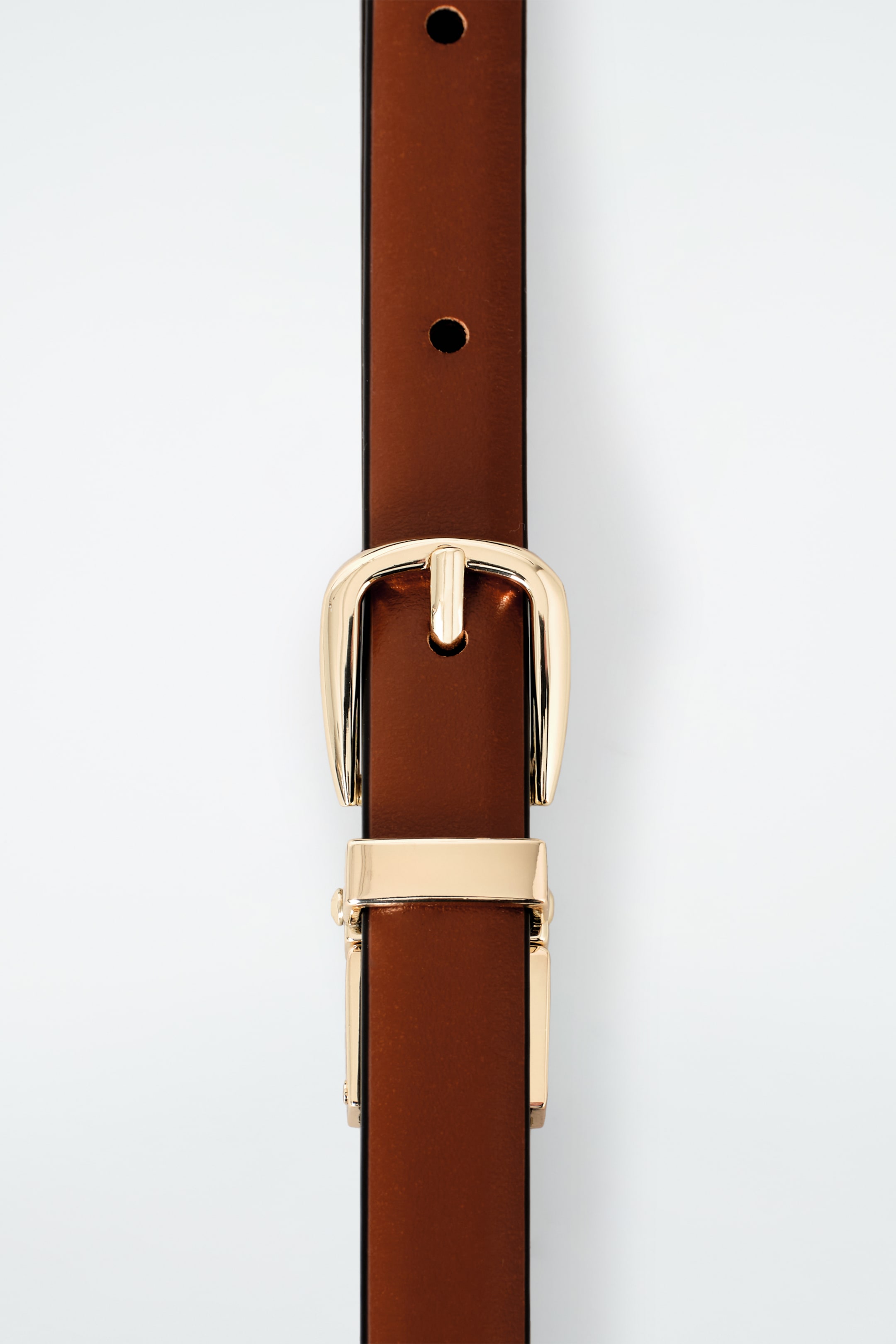 View larger image: REVERSIBLE SLIM LEATHER BELT - DARK BROWN / TAN - Ladies | H&M GB 4