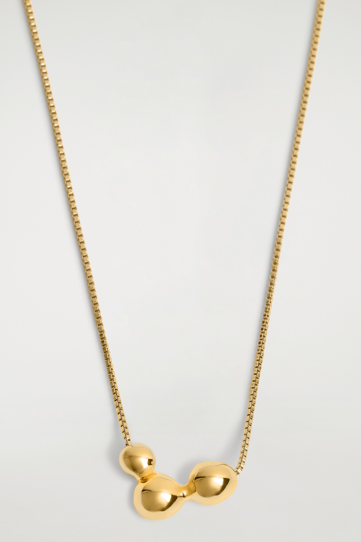 COLLAR CON COLGANTE DE GOTAS - DORADO/PLATEADO - 3