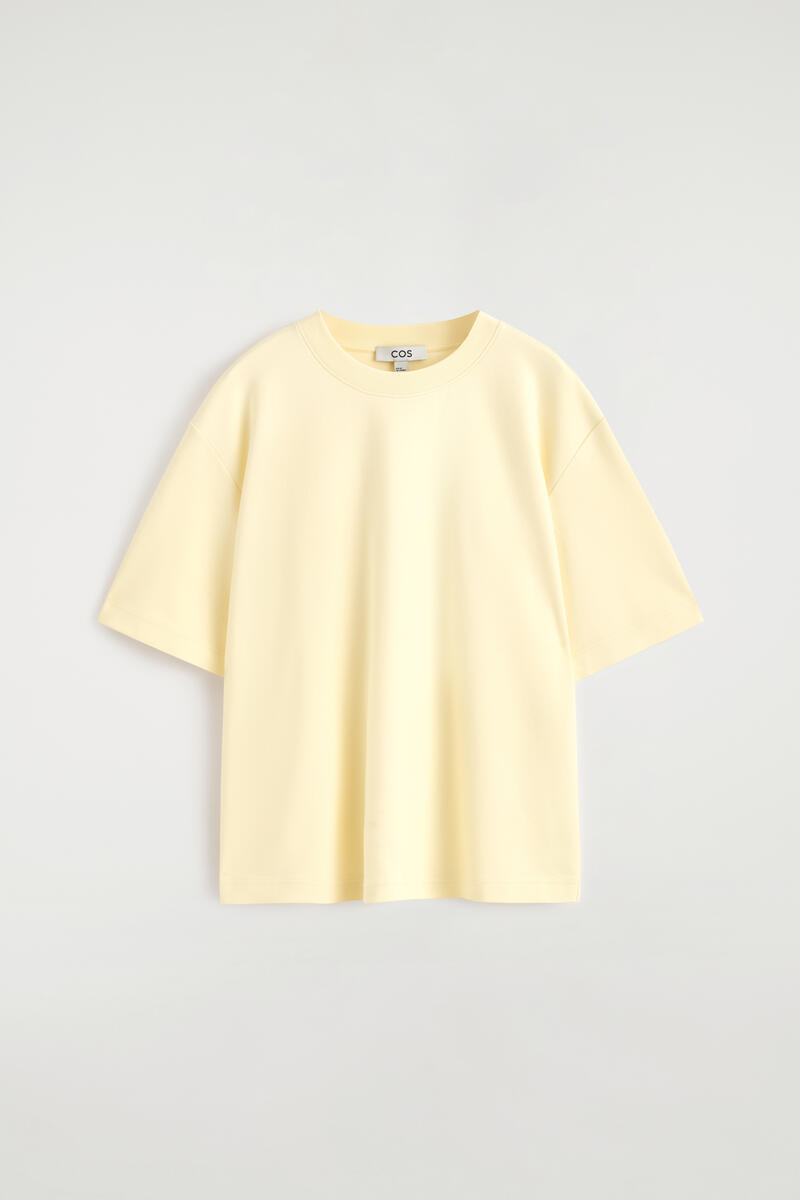 COS Oversized T-Shirt Yellow Women's Extra Large