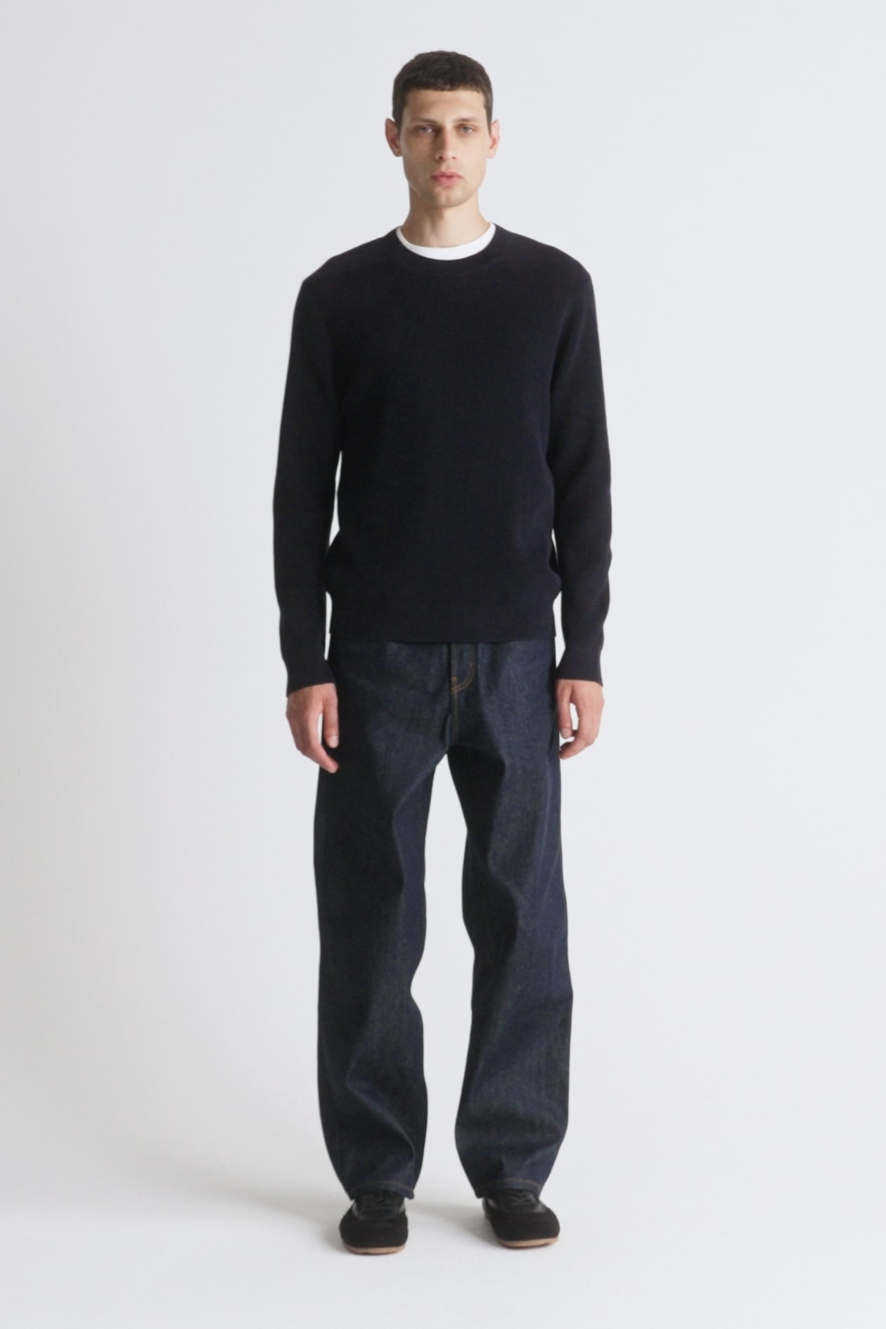 COTTON CREW-NECK SWEATER