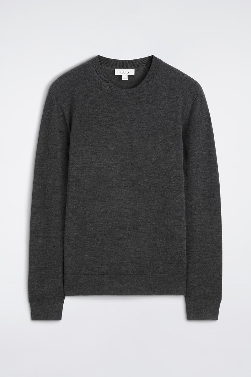 Slim Merino Wool Crew-Neck Sweater