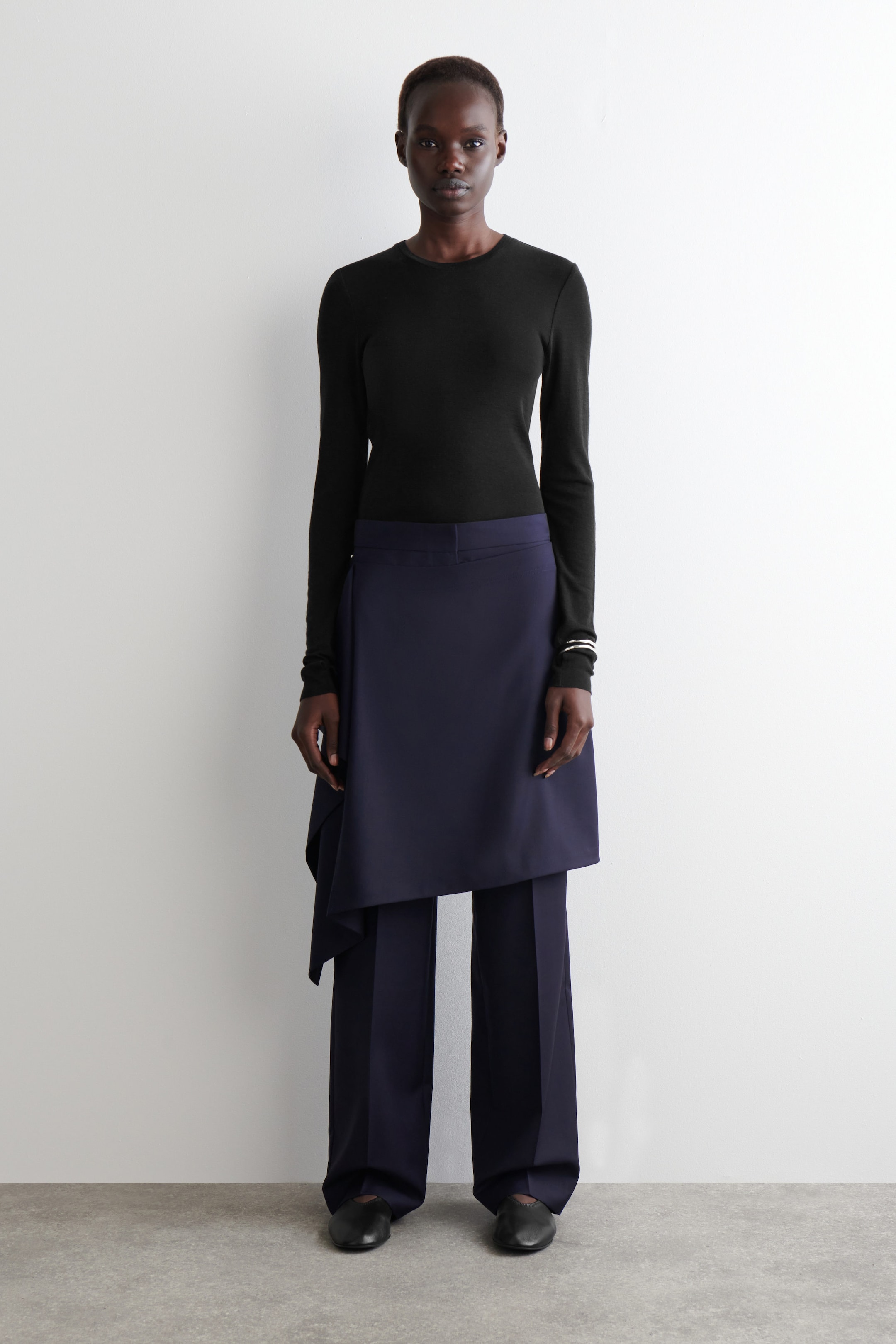 WOOL SKIRT PANTS