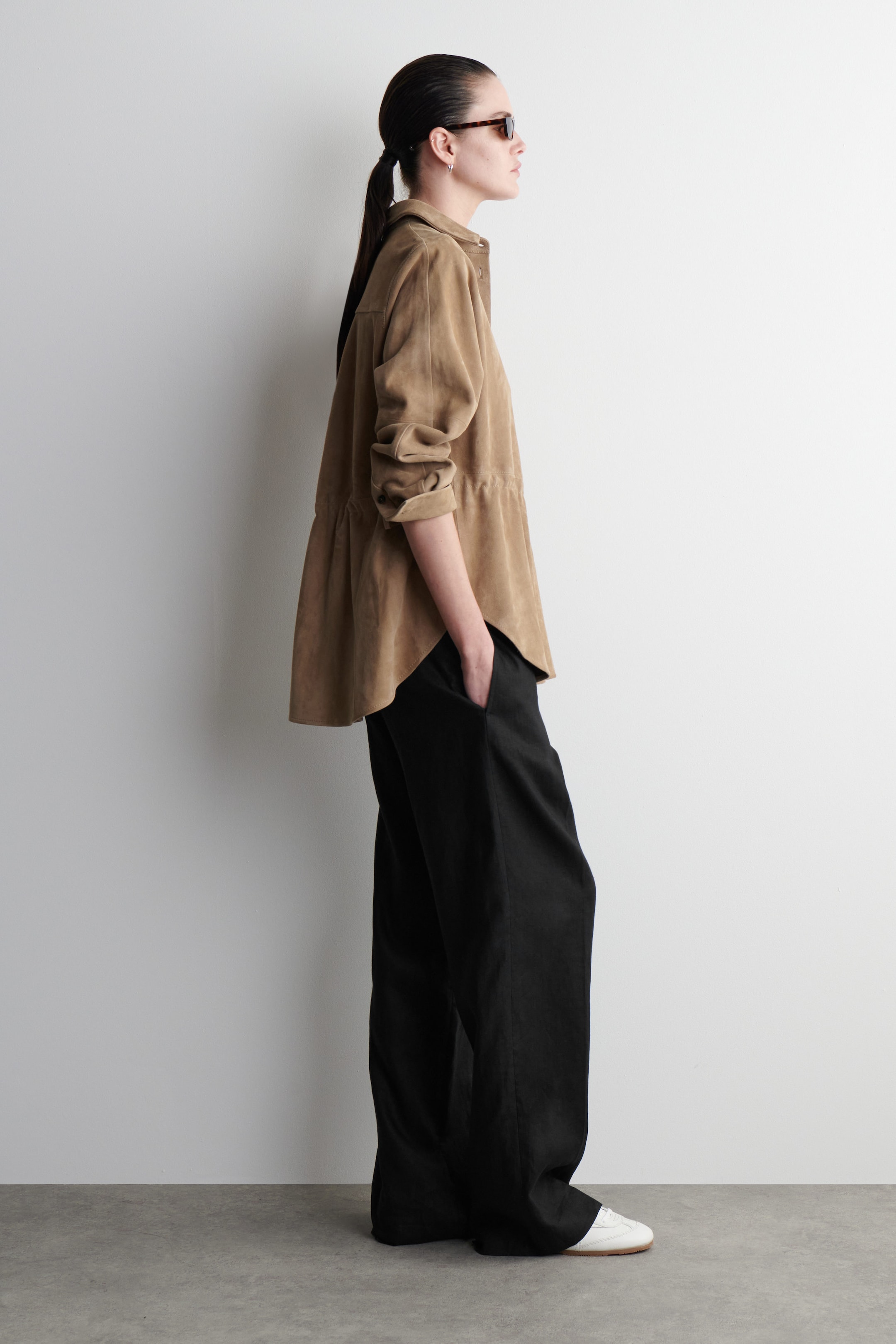 MINIMAL SUEDE TRAINERS