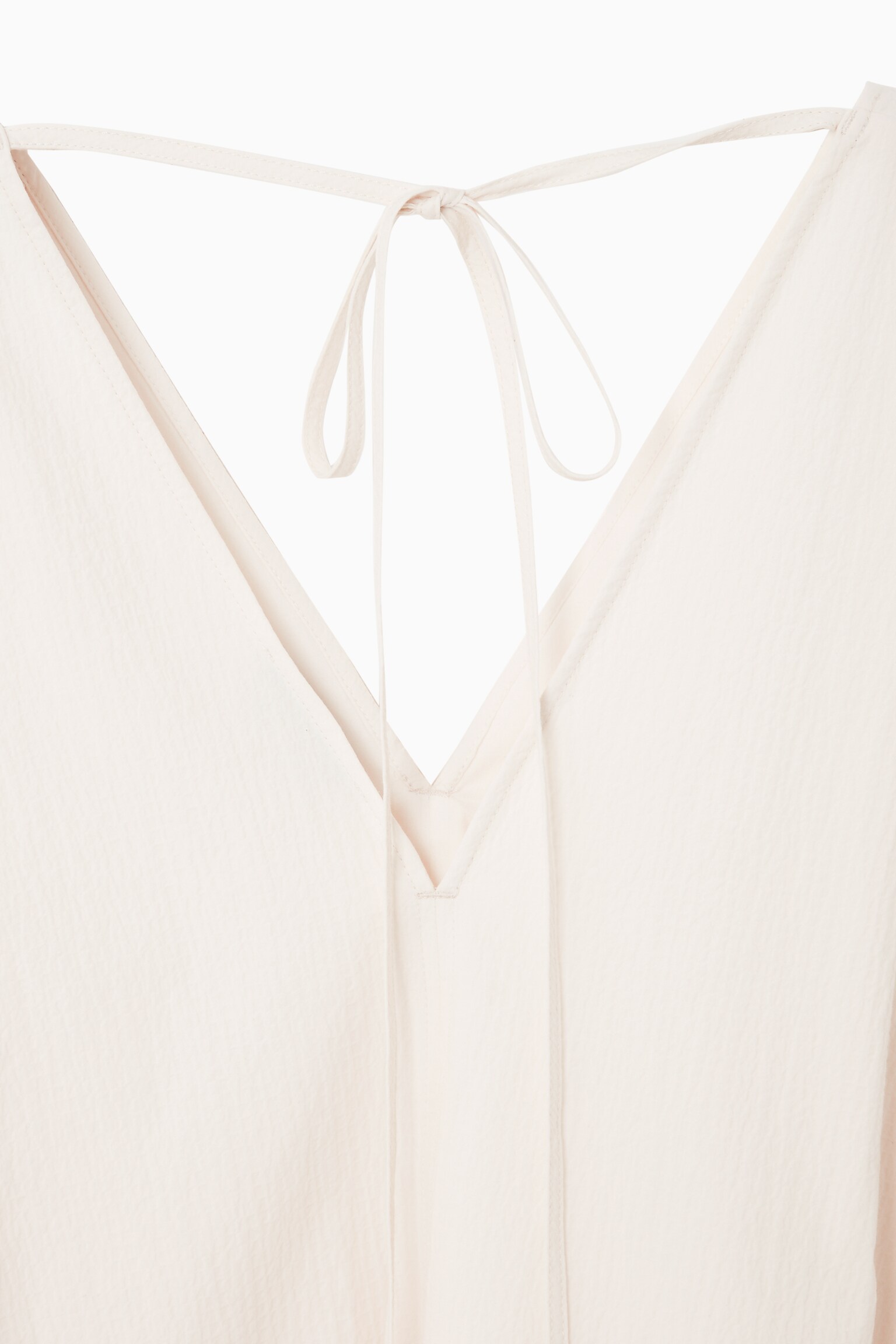 ÄRMELLOSES MINIKLEID IN A-LINIE - WEISS/GRÜN - 2