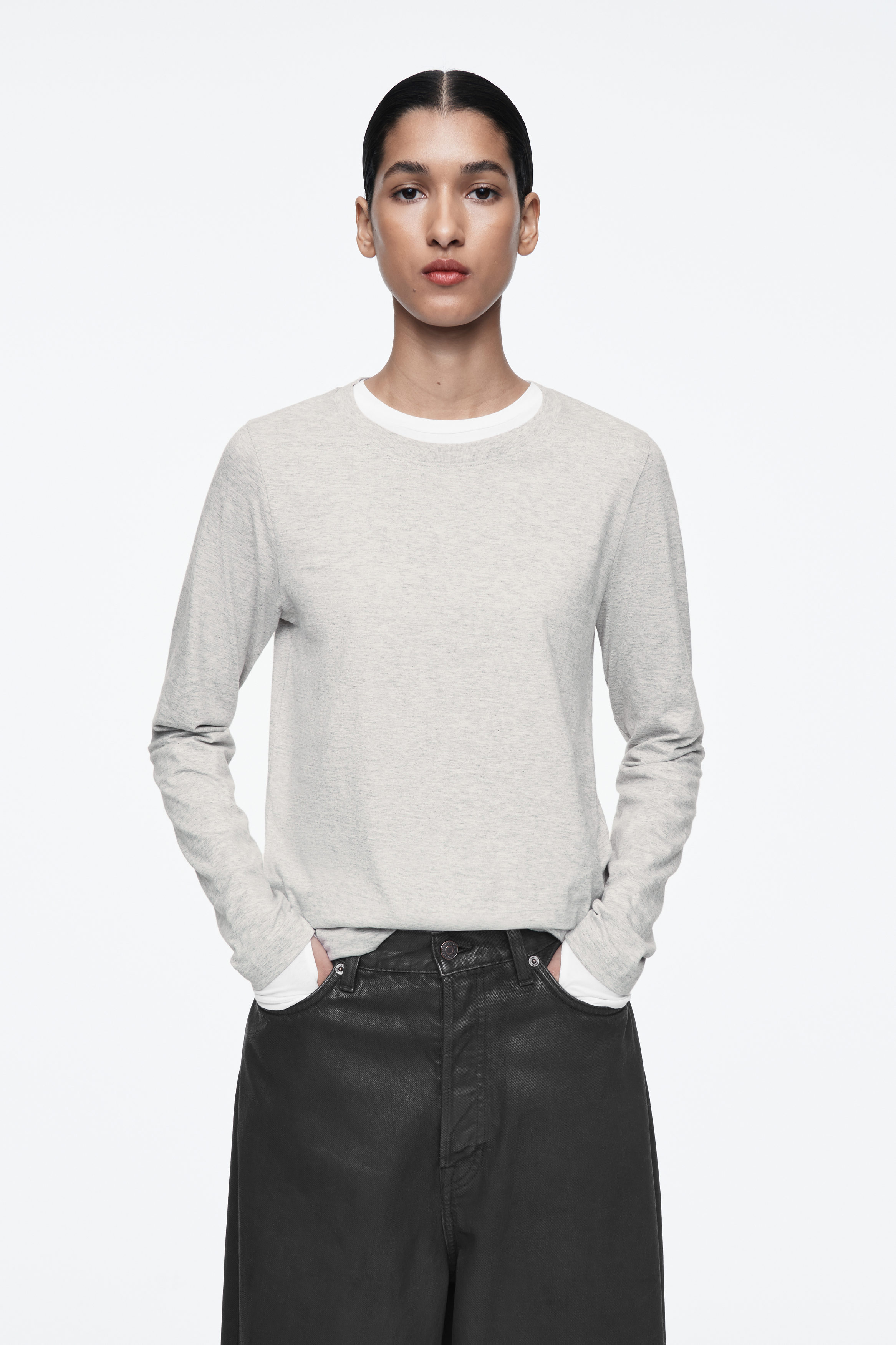 トップス l.o.s.t siren long sleeve. zayne-scoop-neck-longlseeve-