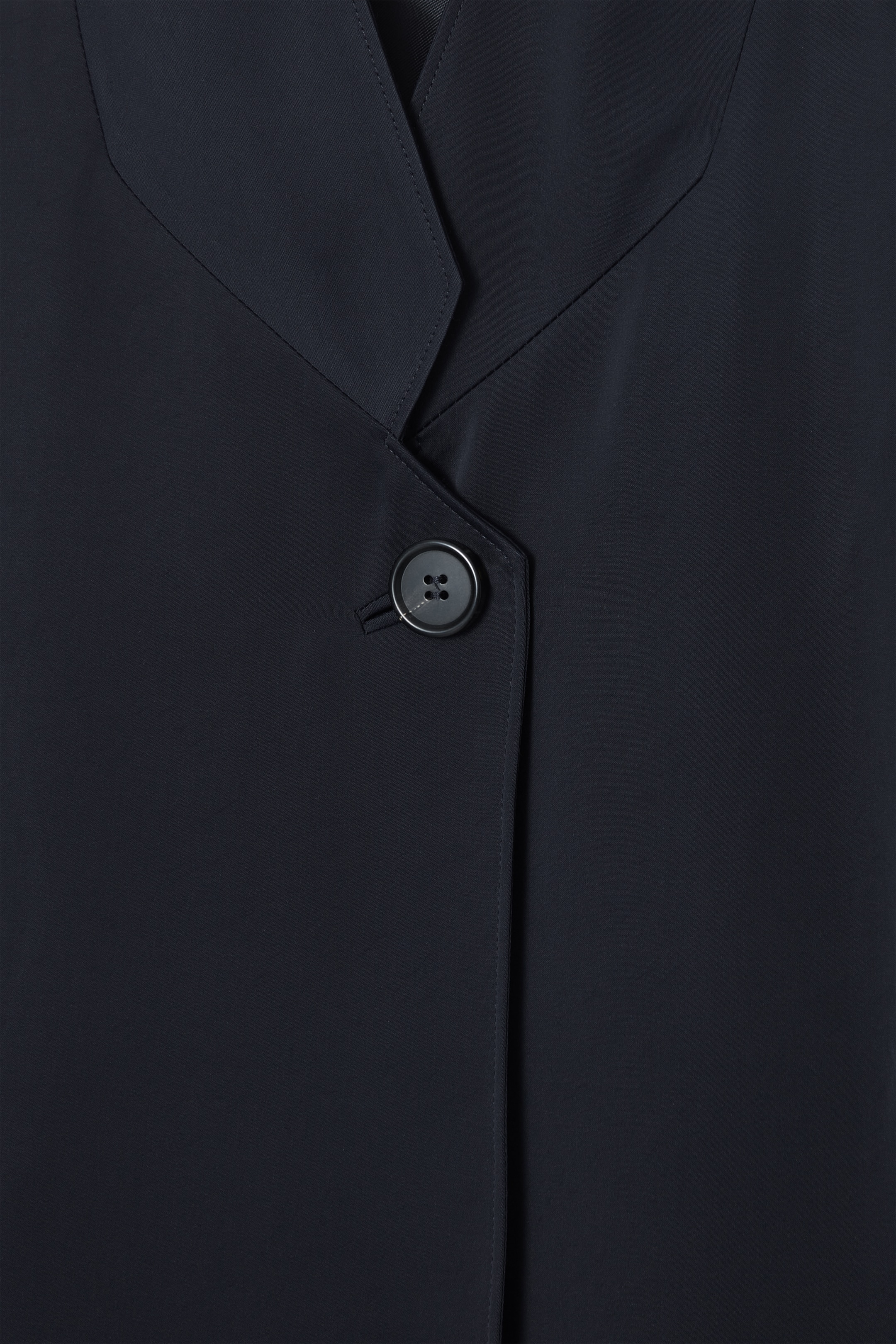 View larger image: STAND-COLLAR SATIN TUXEDO BLAZER - NAVY - Ladies | H&M GB 2