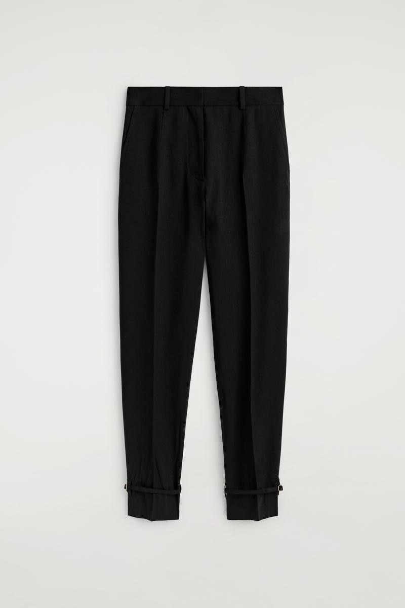Linen Straight-Leg Pants