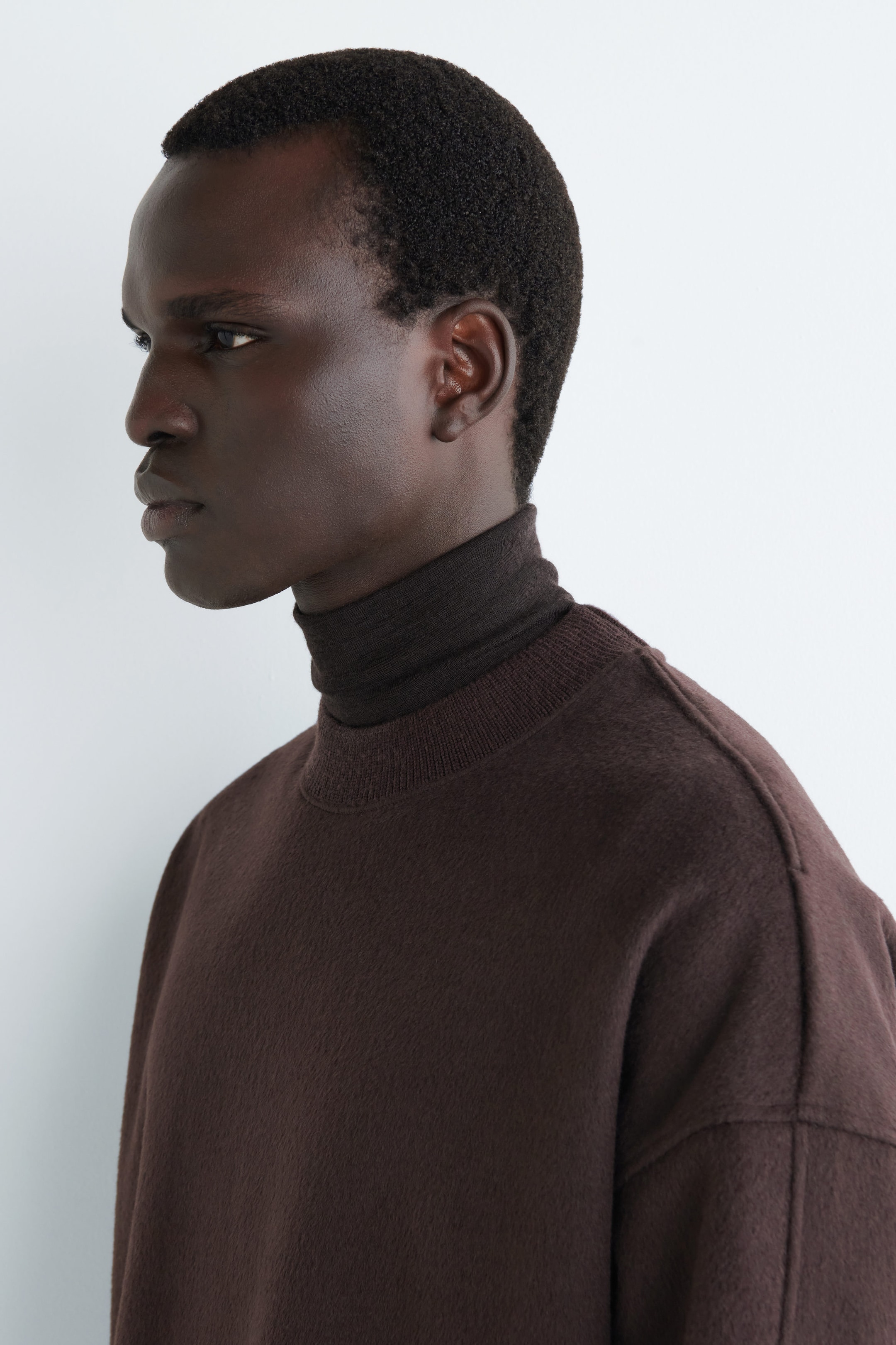 OVERSIZED MERINO-WOOL JERSEY SWEATER