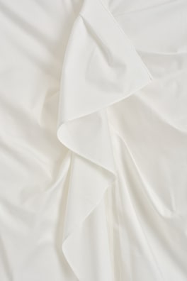 RUFFLED COTTON BLOUSE — WHITE 7